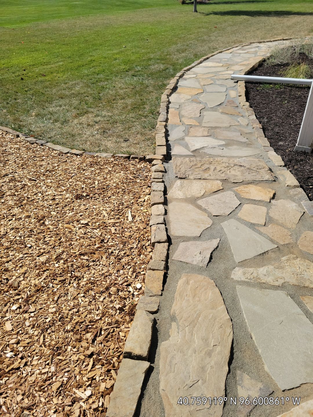 Updated Stone Stepper Path by New Horizon Landscapes