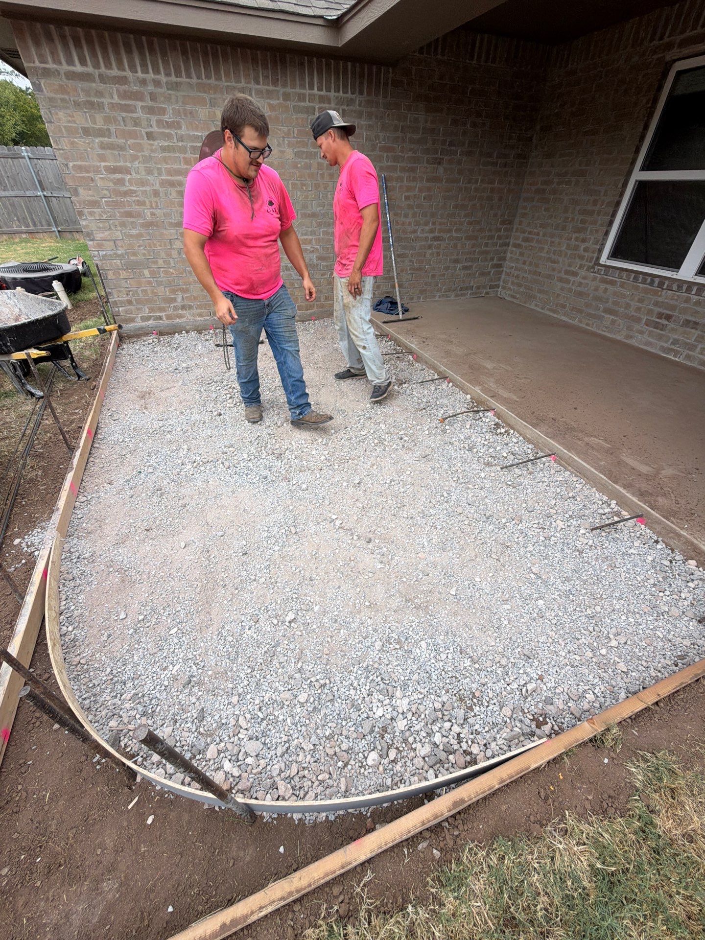 One Day Concrete Patio by Clays Services Inc