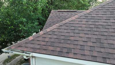 Autumn Brown Shingle Roof Replacement — Houston, TX