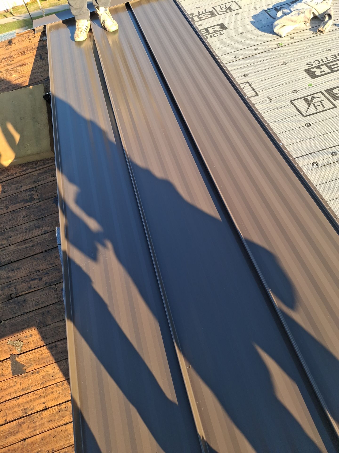 Residential Roofing Installation using Standing Seam Metal - 4766 by Rainstoppers Roofing