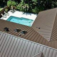 24ga 1.5" Mechanical Seam Mansard Brown by Total Roofing System The Metal Roof Experts