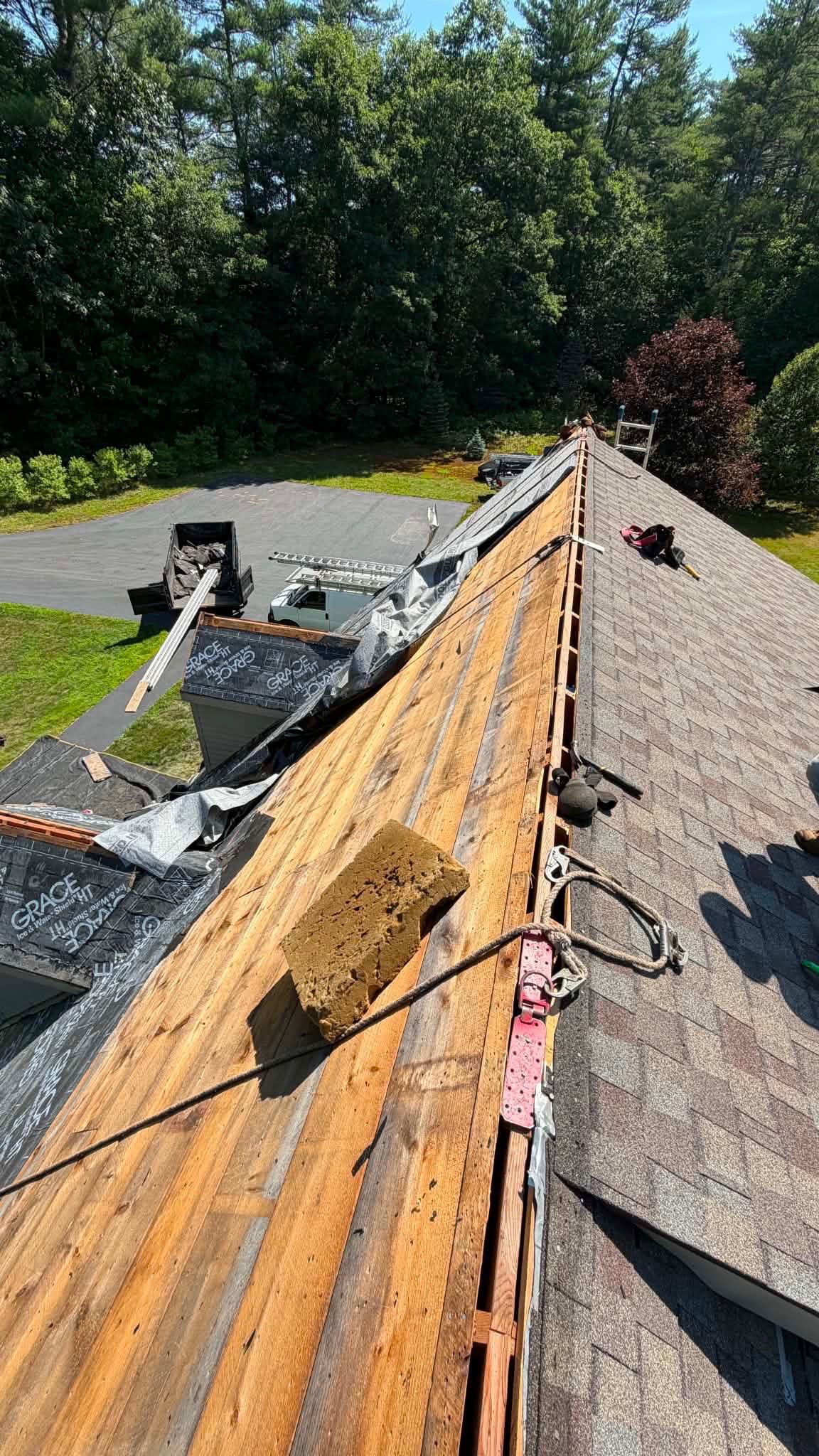 New Roof Replacement in New Gloucester, Maine by Tall pine roofing