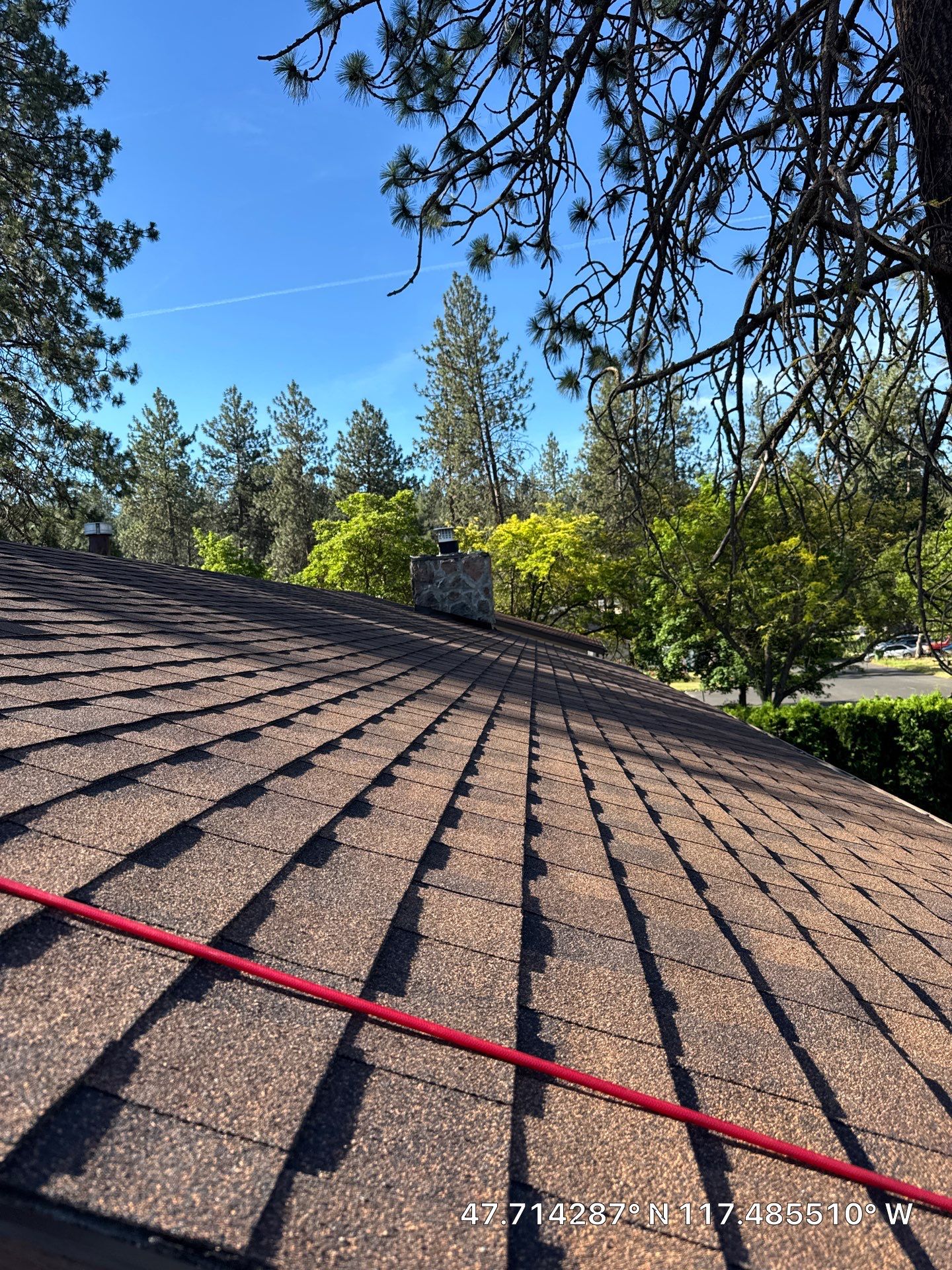 Asphalt Shingle Roof Replacement on Spokane Split-Level Home N Hartley st Spokane, WA 99208  Good - The Cascade System - CertainTeed 50 Year Material Guarantee - Alpine Workmanship Guarantee: 10 Years - Certainteed Landmark® Shingle - Burnt Sienna by Alpine Roofing