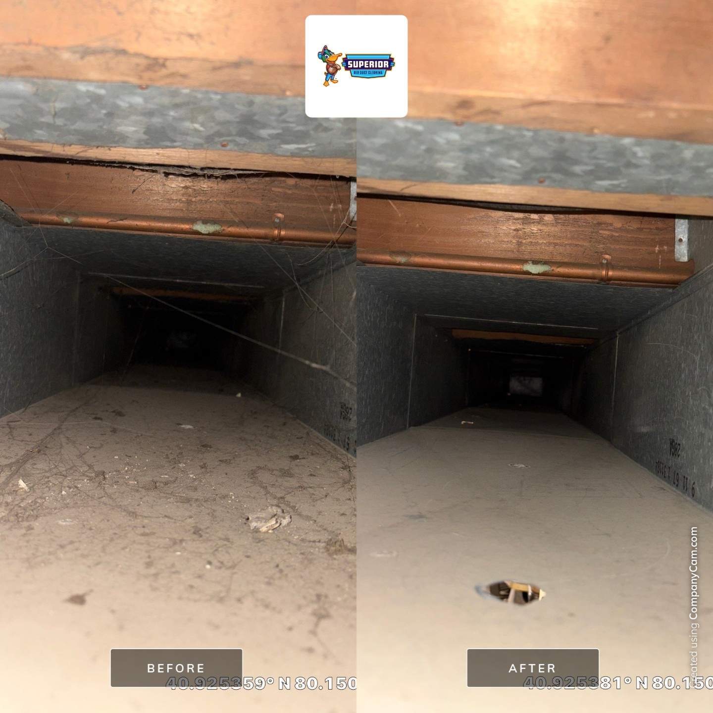 Air Duct Cleaning With a Vacuum Truck in Portersville, PA by Superior Air Duct Cleaning