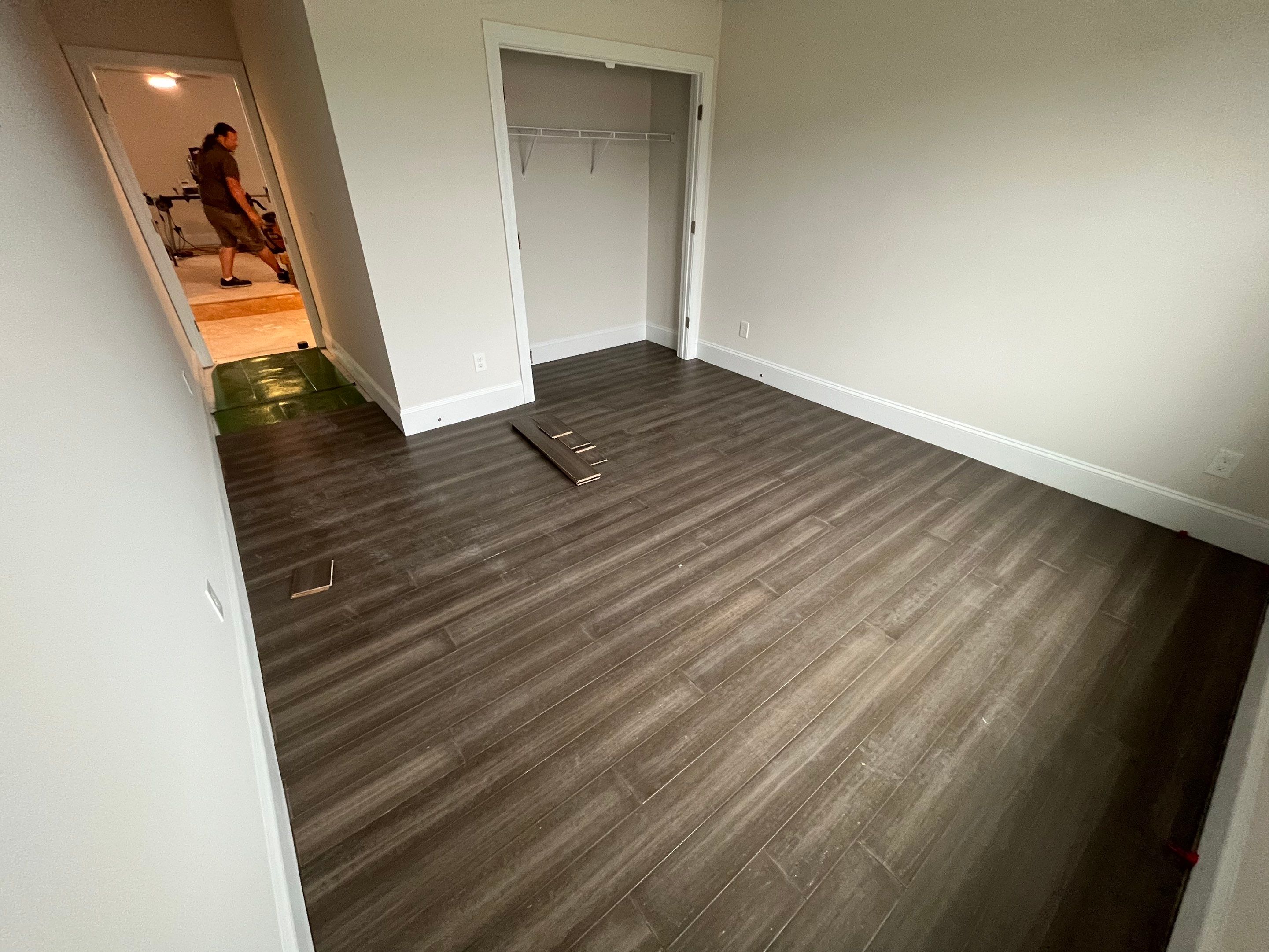 Interior Paint and Bamboo Flooring Install by Thompson Industrial