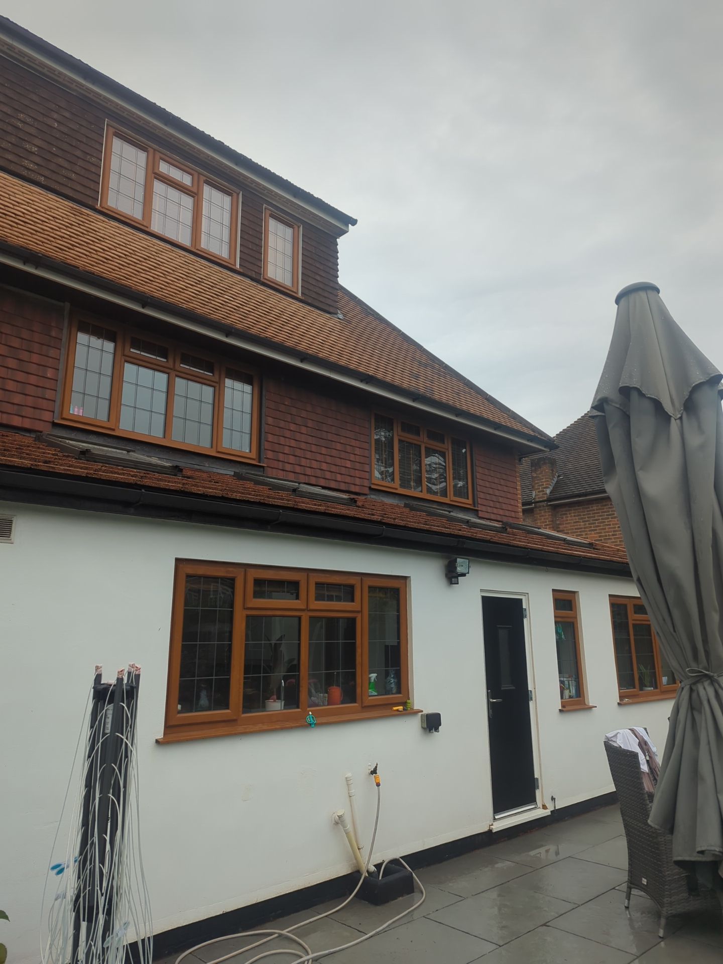 Roof - Driveway - Patio Clean using Mosmatic FSC and Biocide by Ges Exterior Cleaning ltd