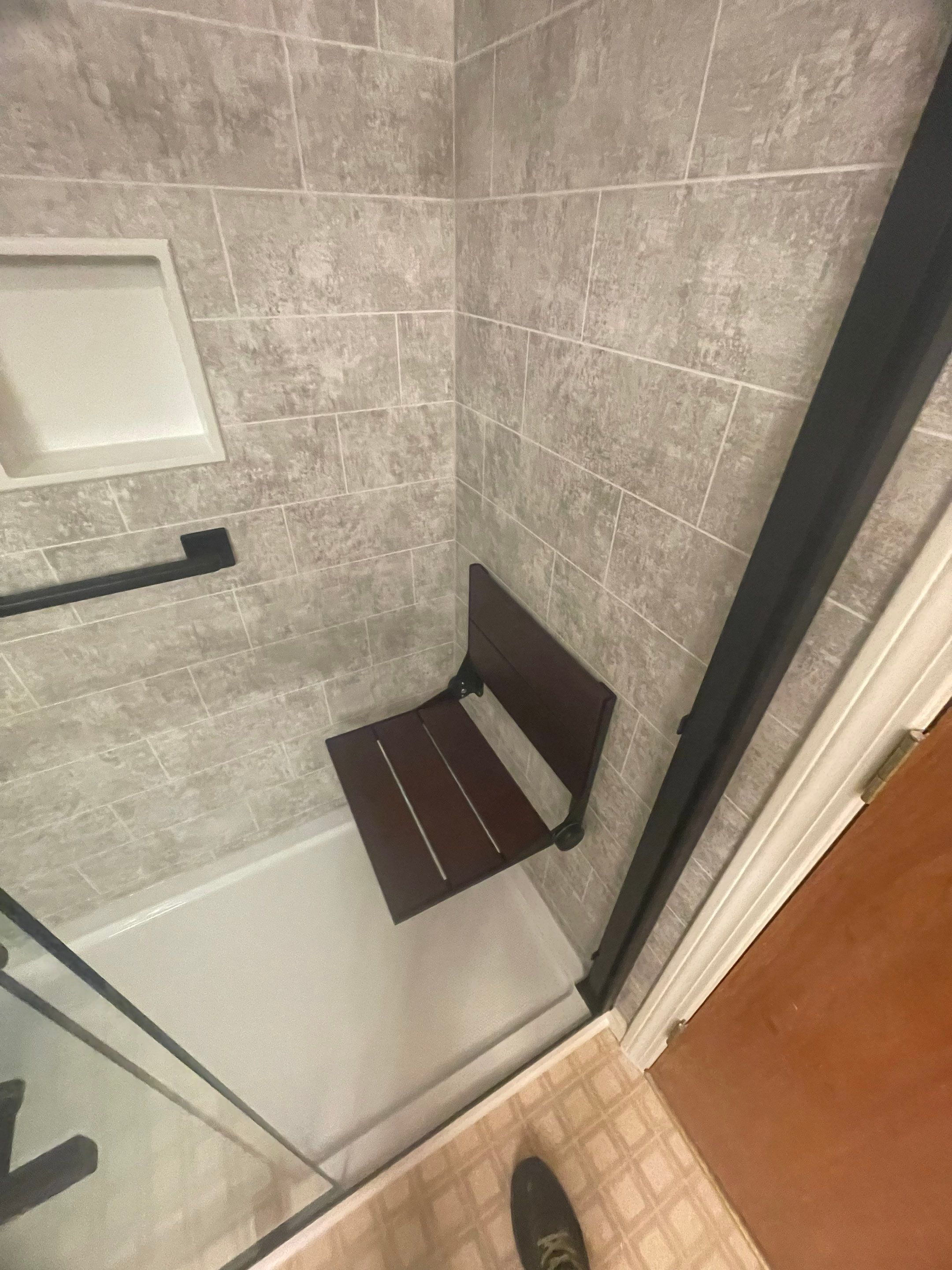 Tub to Walk-In Shower Installation in Leominster, MA  by Yankee Home Improvement