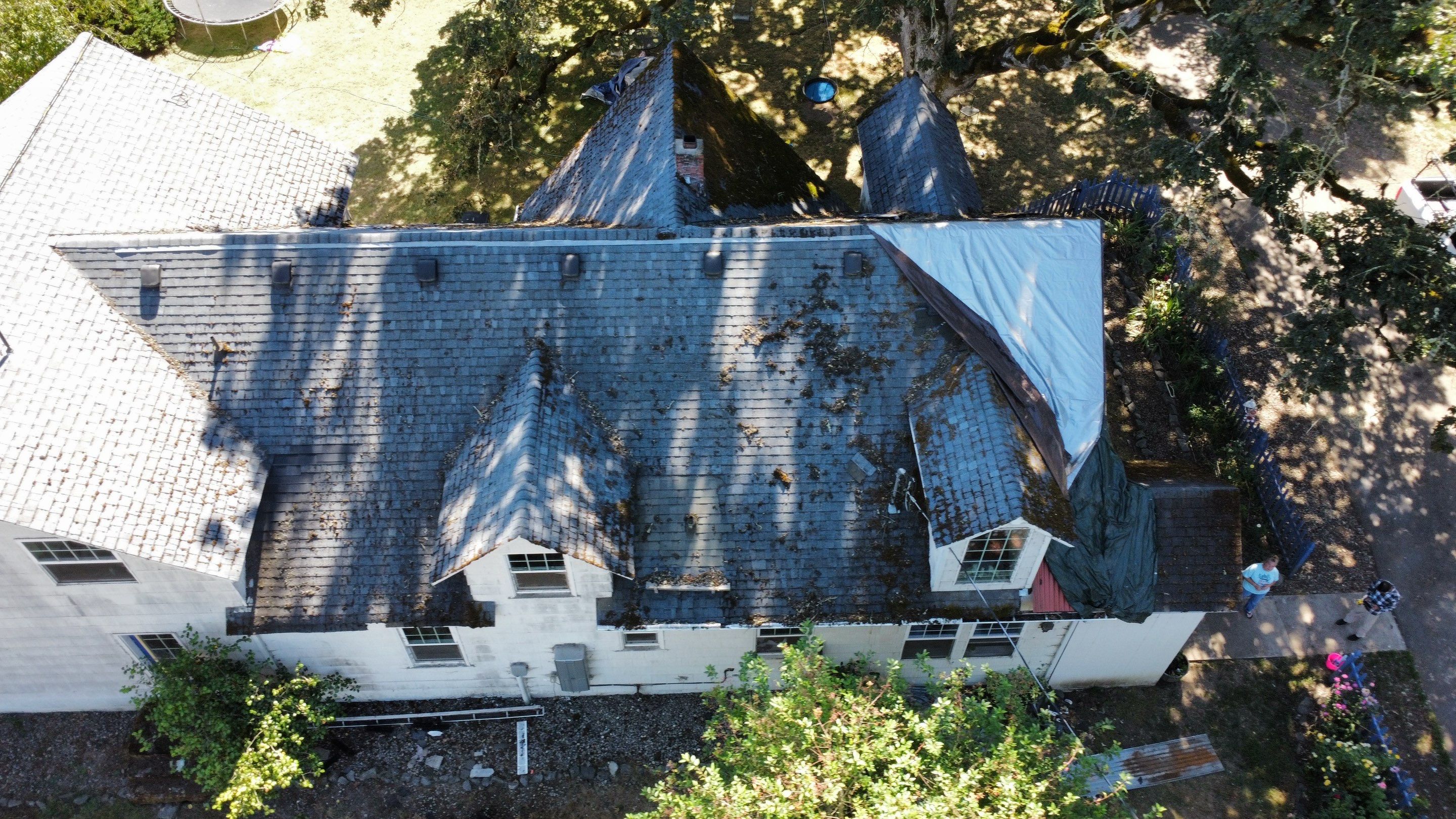 Residential Roofing Installation using IKO Dynasty (Color: Granite Black) by Orezona Building & Roofing Company, Inc.