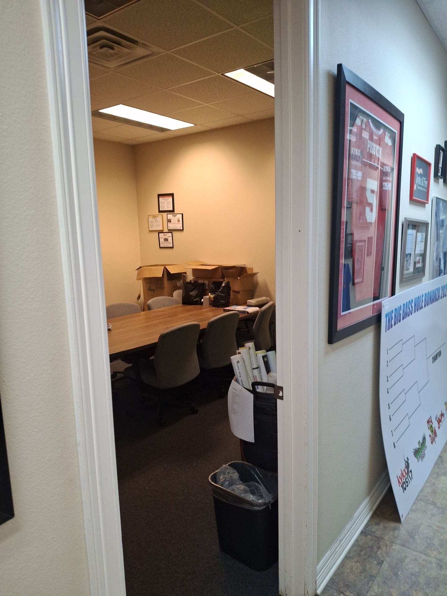 Commercial Interior Painting at KYKX 105.7 in Longview, TX by Quality Coats Painting