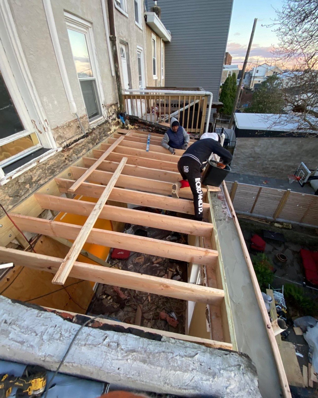 Custom Roof deck & TPO Roof by Philadelphia Quality Roofing