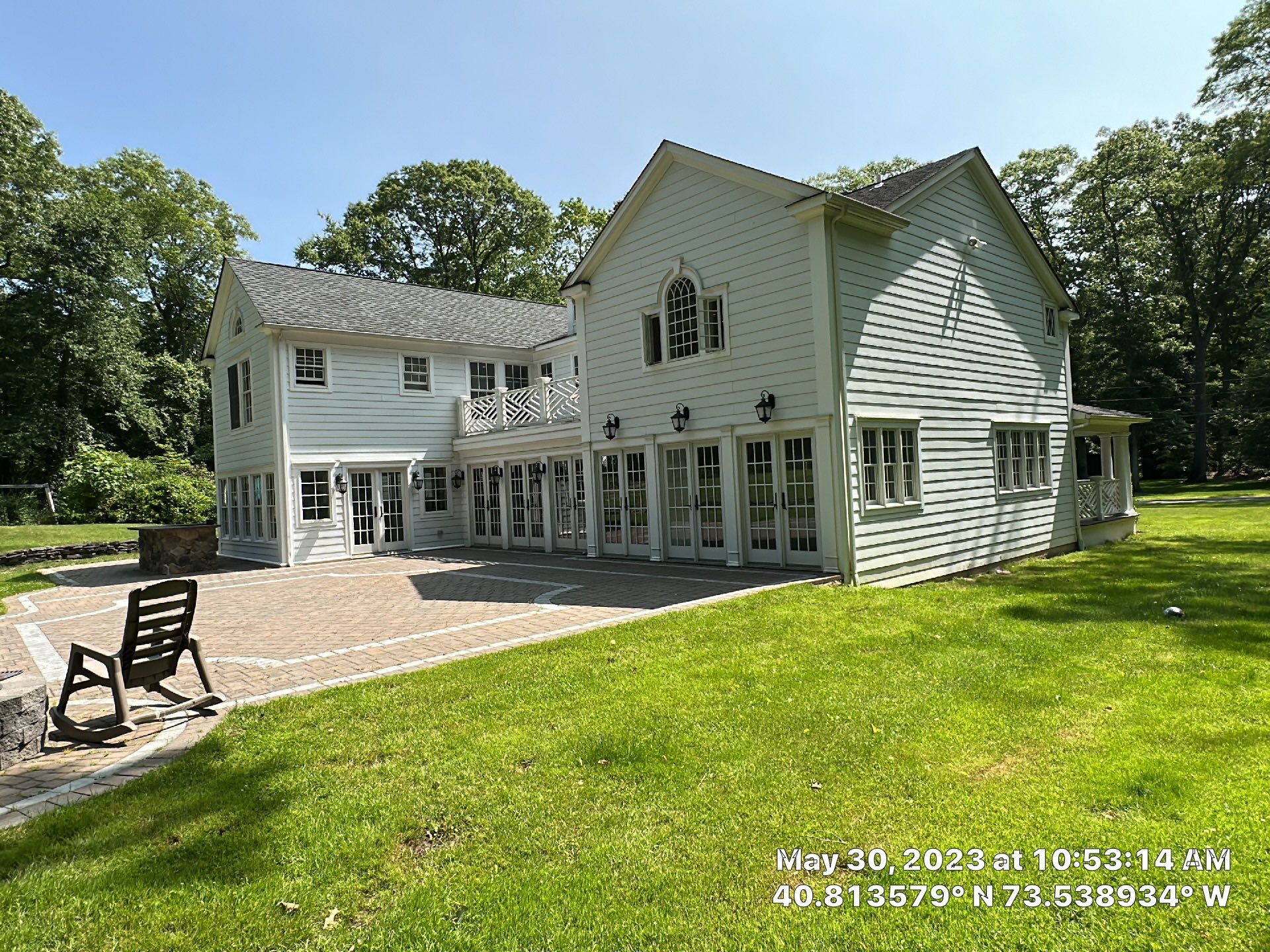 Gutter Installation using 5"white K style seamless gutters and 2x3 white leaders by Above All Gutters 