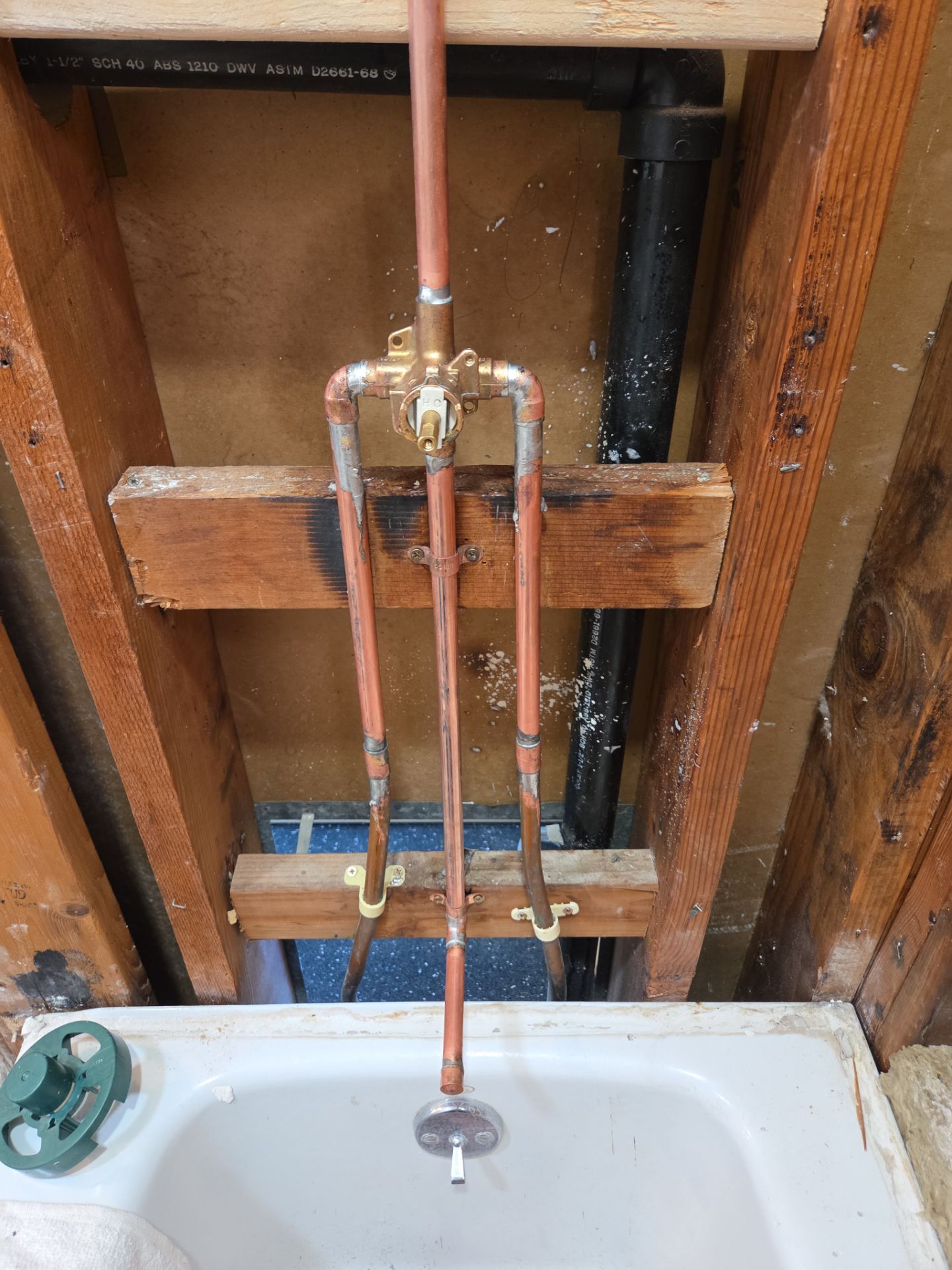 Relocation a Shower Valve by Professional Plumbing Inc 