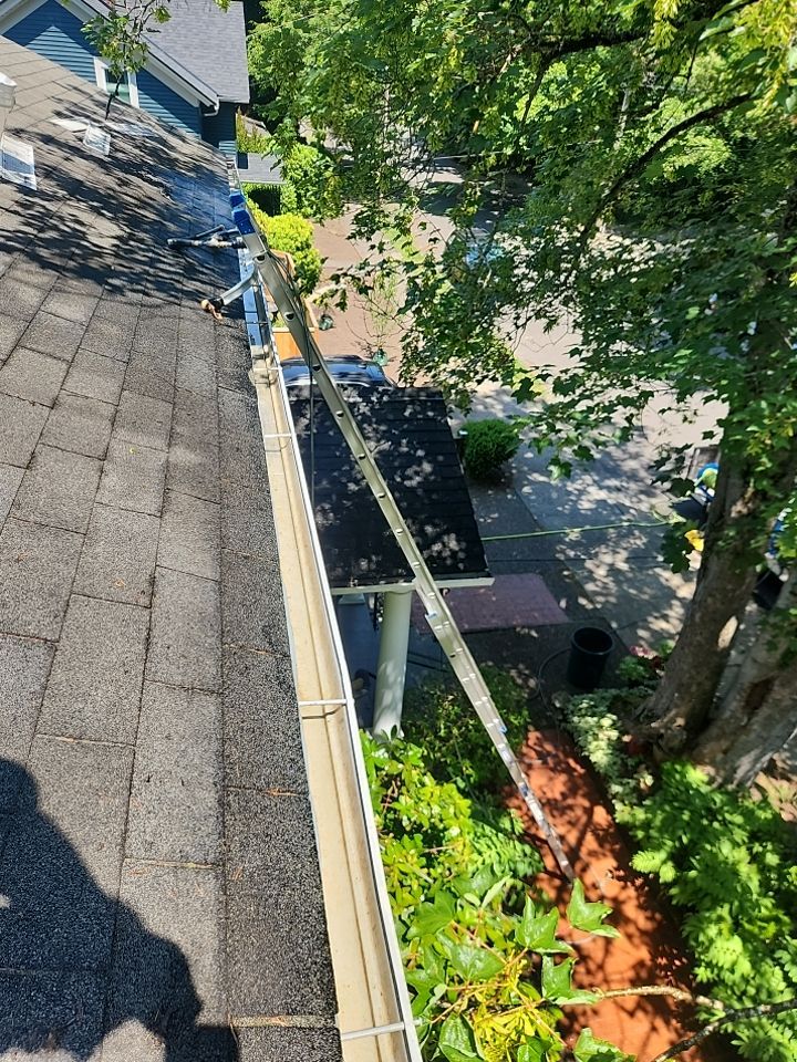 Gutter cleanup by Willamette Outdoor Wash LLC