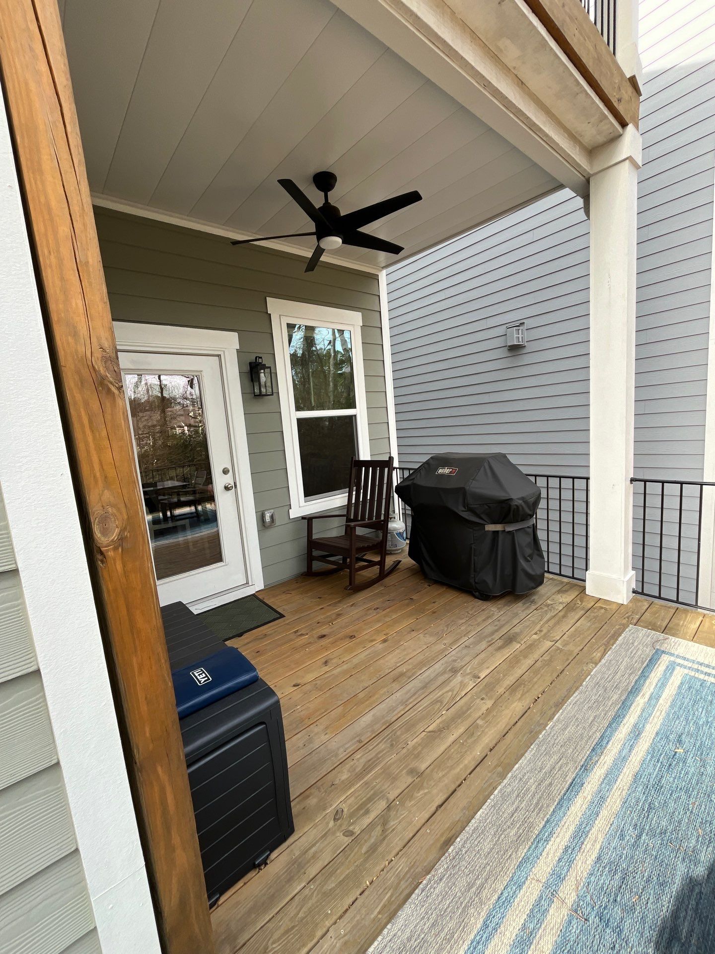 Decatur, GA Multi-Deck Rebuild using Pressure Treated Pine with Trex LED Riser Lights by Nelson Exteriors 