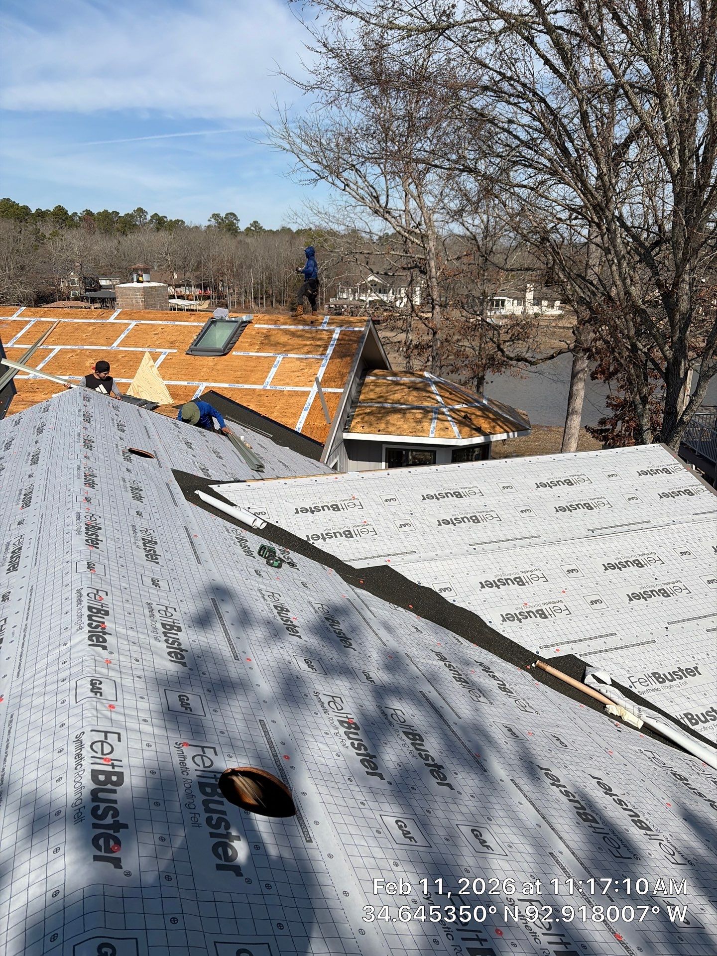 GAF Timberline HDZ Shingle Roof Installation in Hot Springs Village by Temple Roofing and Exteriors