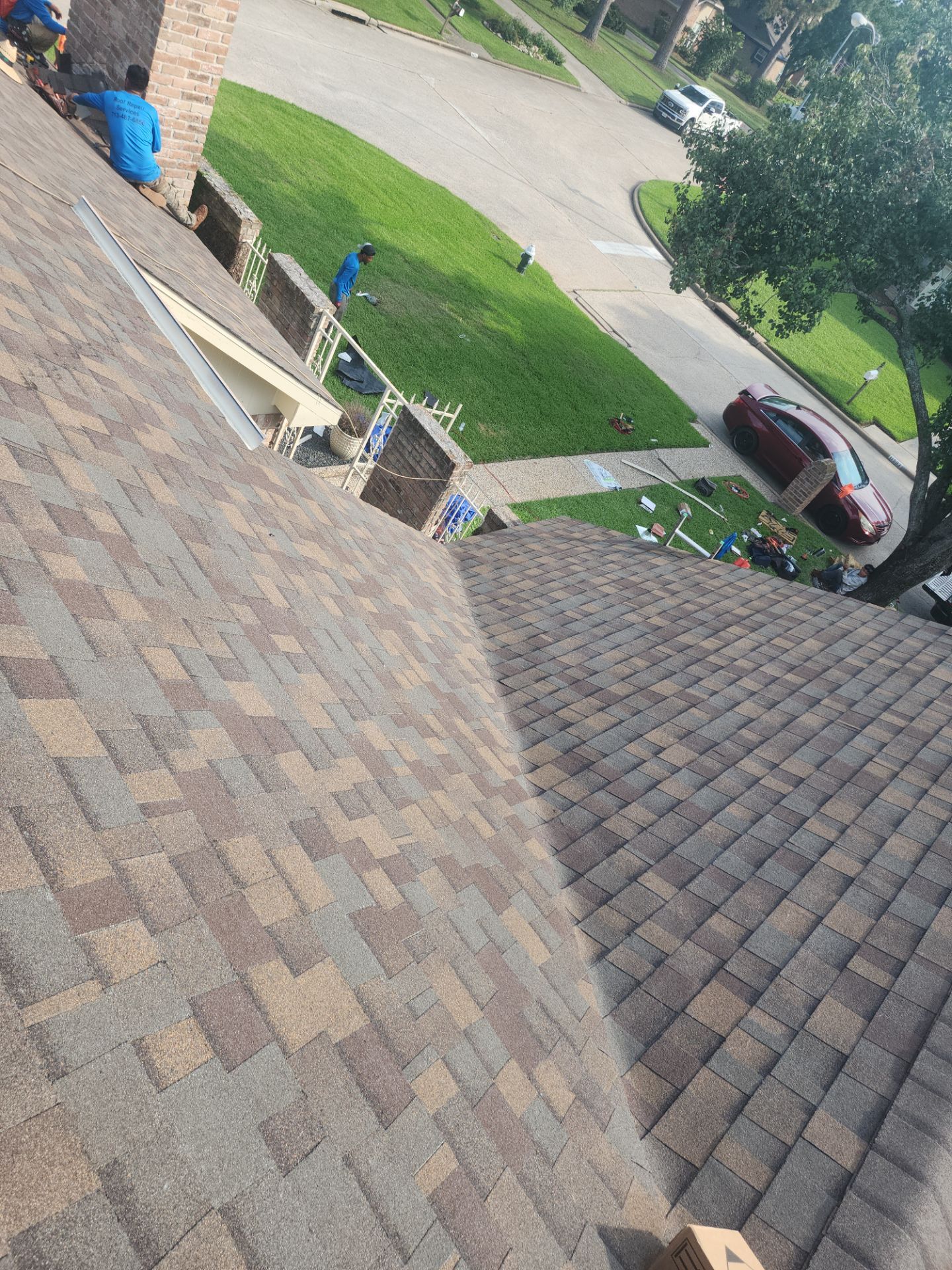 Residential Roofing Installation using Owen's Corning Duration (Lifetime) Shingles by Roof Repair Company