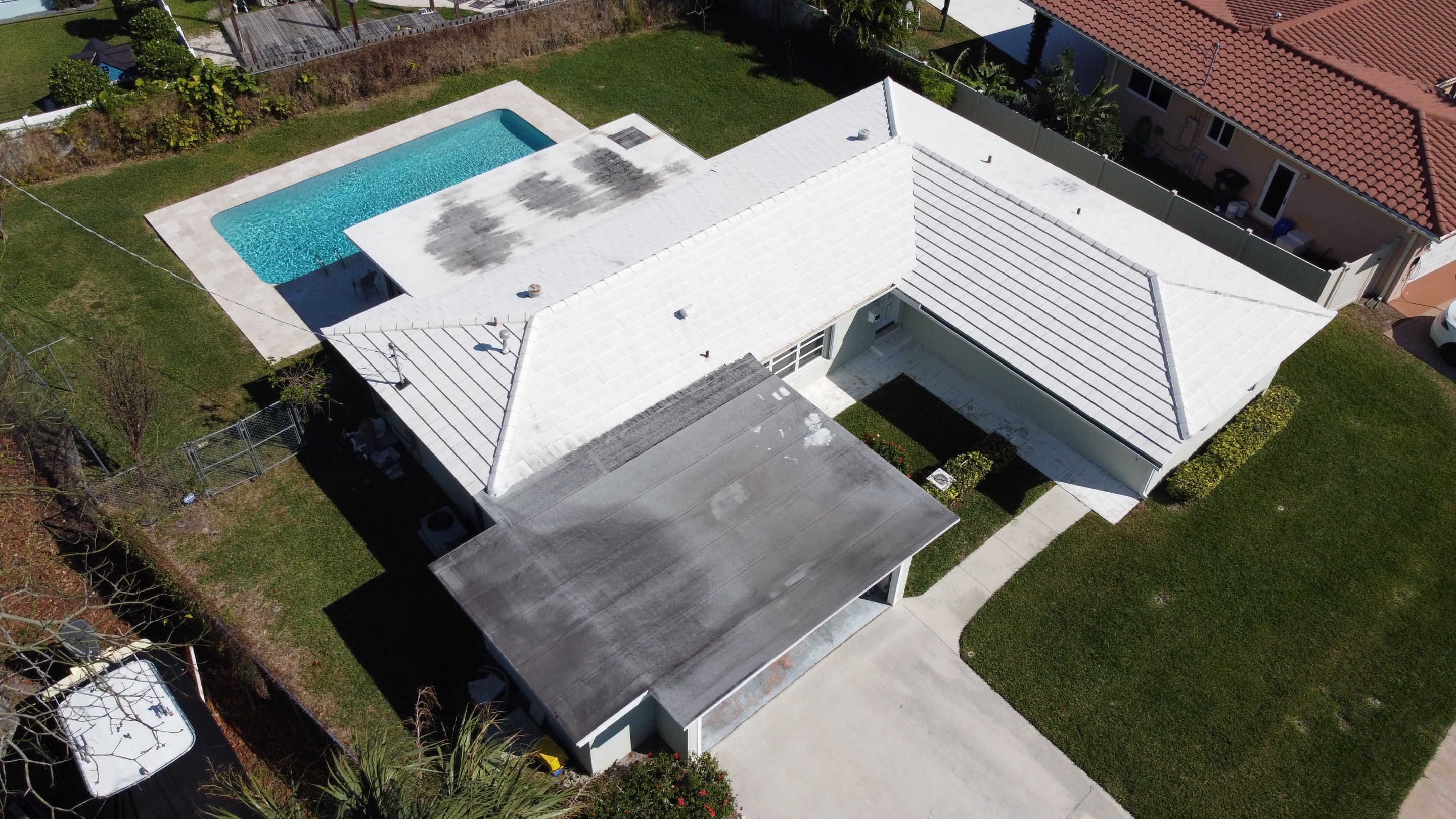 Residential Roofing Installation using 1" Nail strip metal roof by BLUES BROTHERS ROOFING