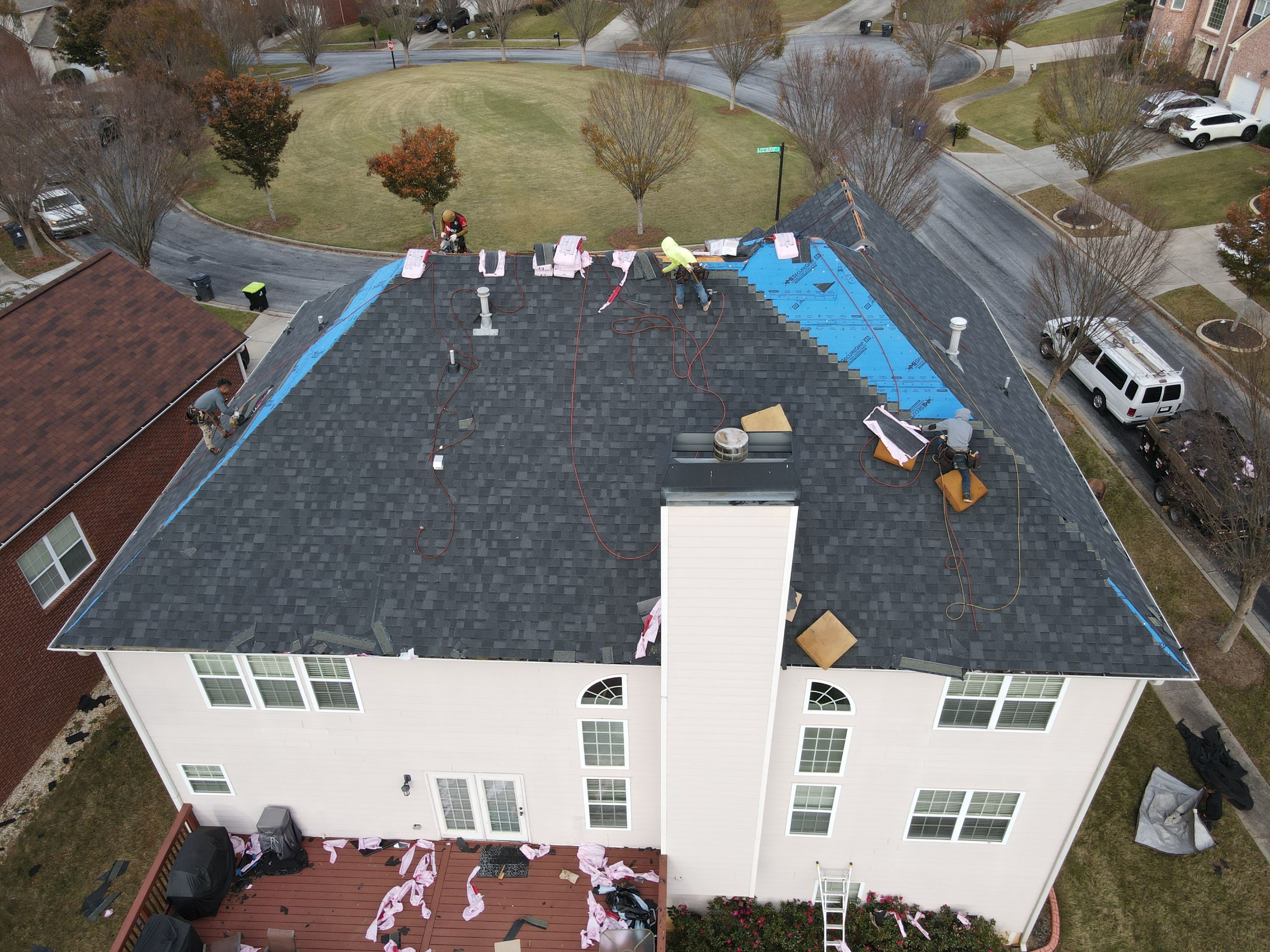 Residential Roofing Installation using Owens Corning by Inspector Roofing and Restoration