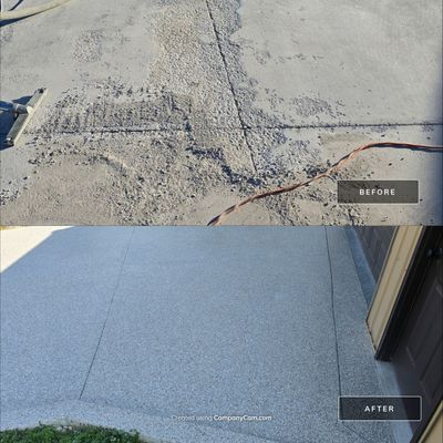 Driveway using Creekbed