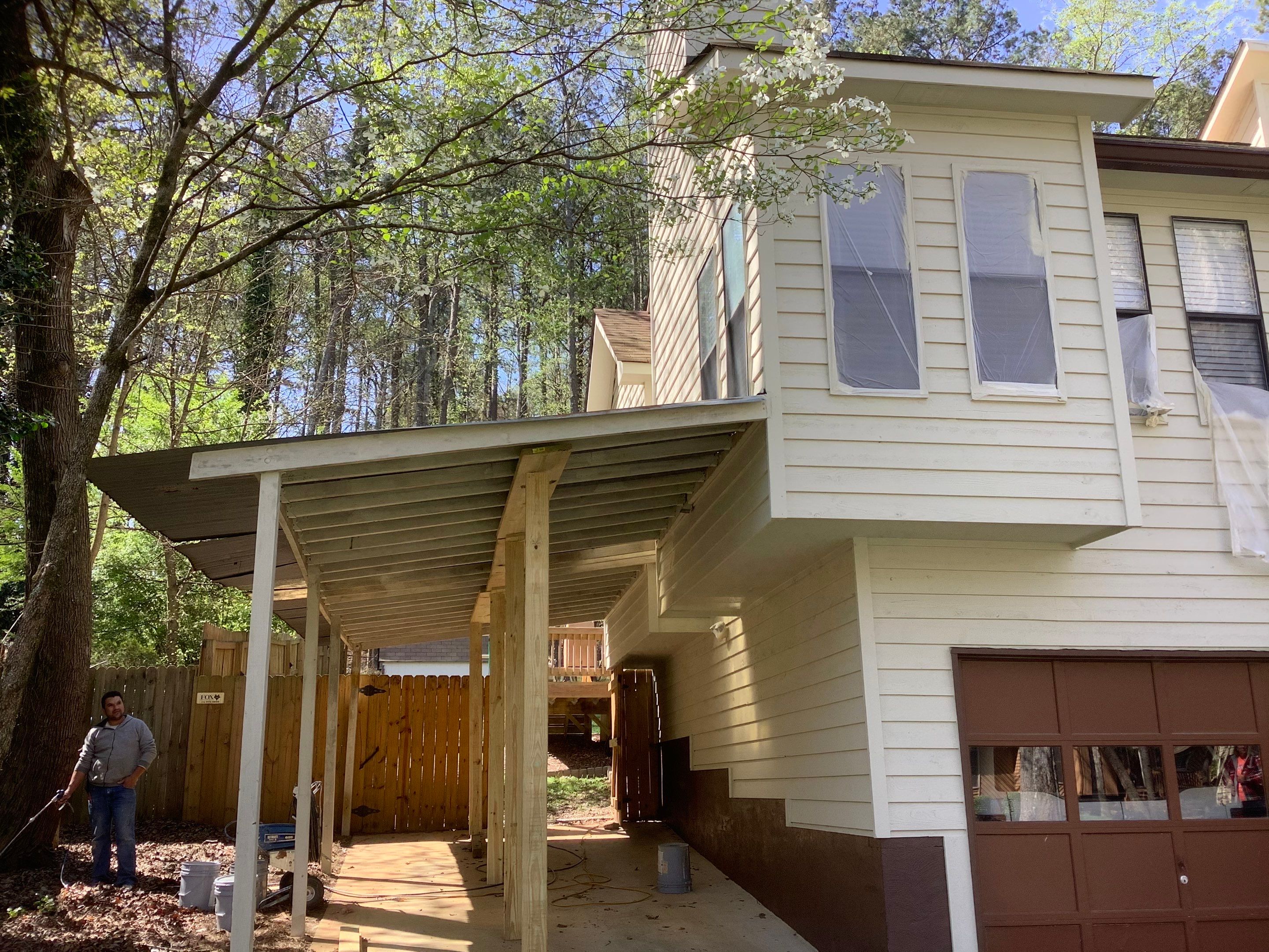 Residential Exterior Painting and Trim Restoration in Kennesaw by Swift Home Renovations