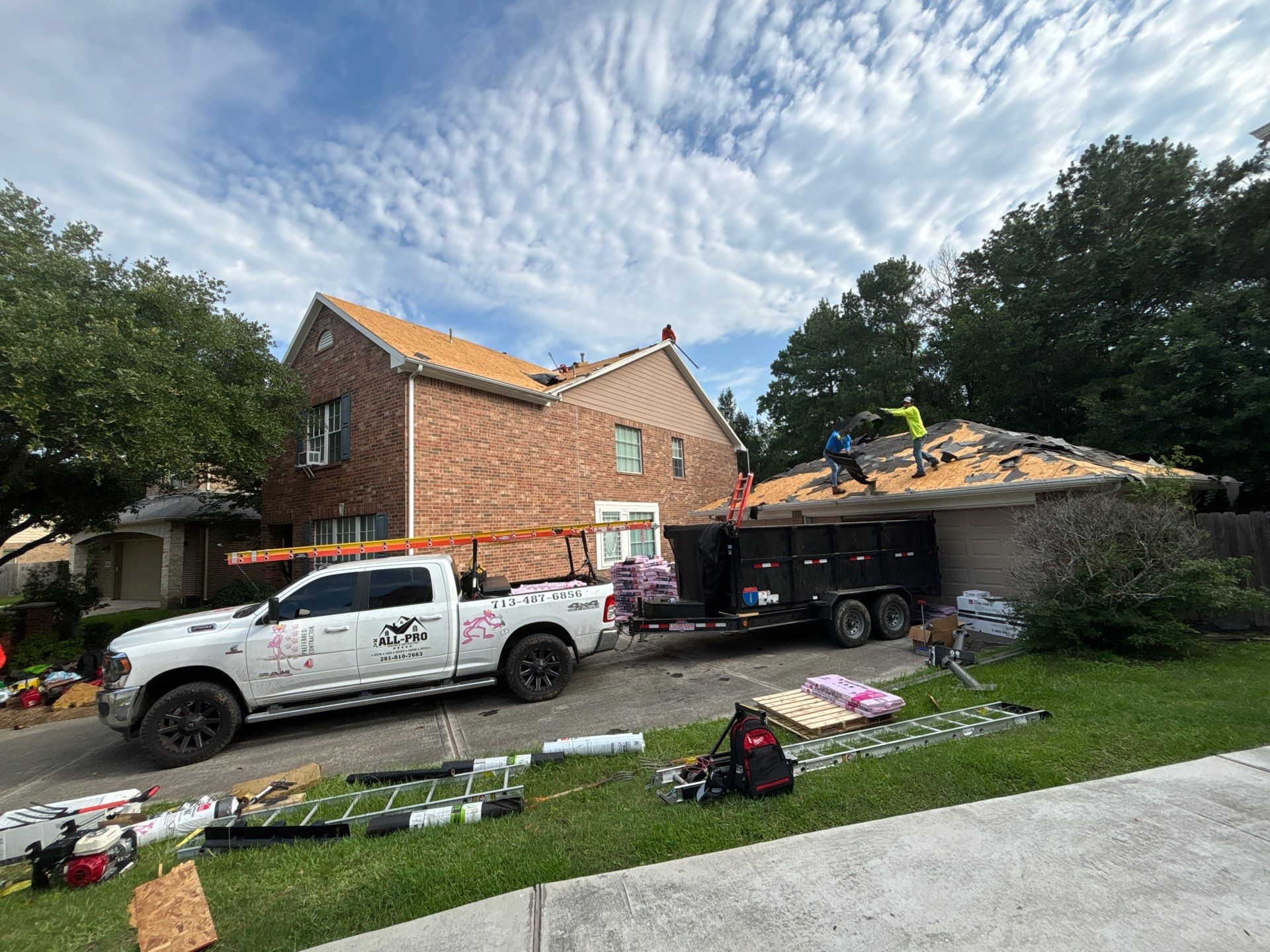 Residential Roofing Repair using Owen's Corning Duration (Lifetime) Shingles by Roof Repair Company