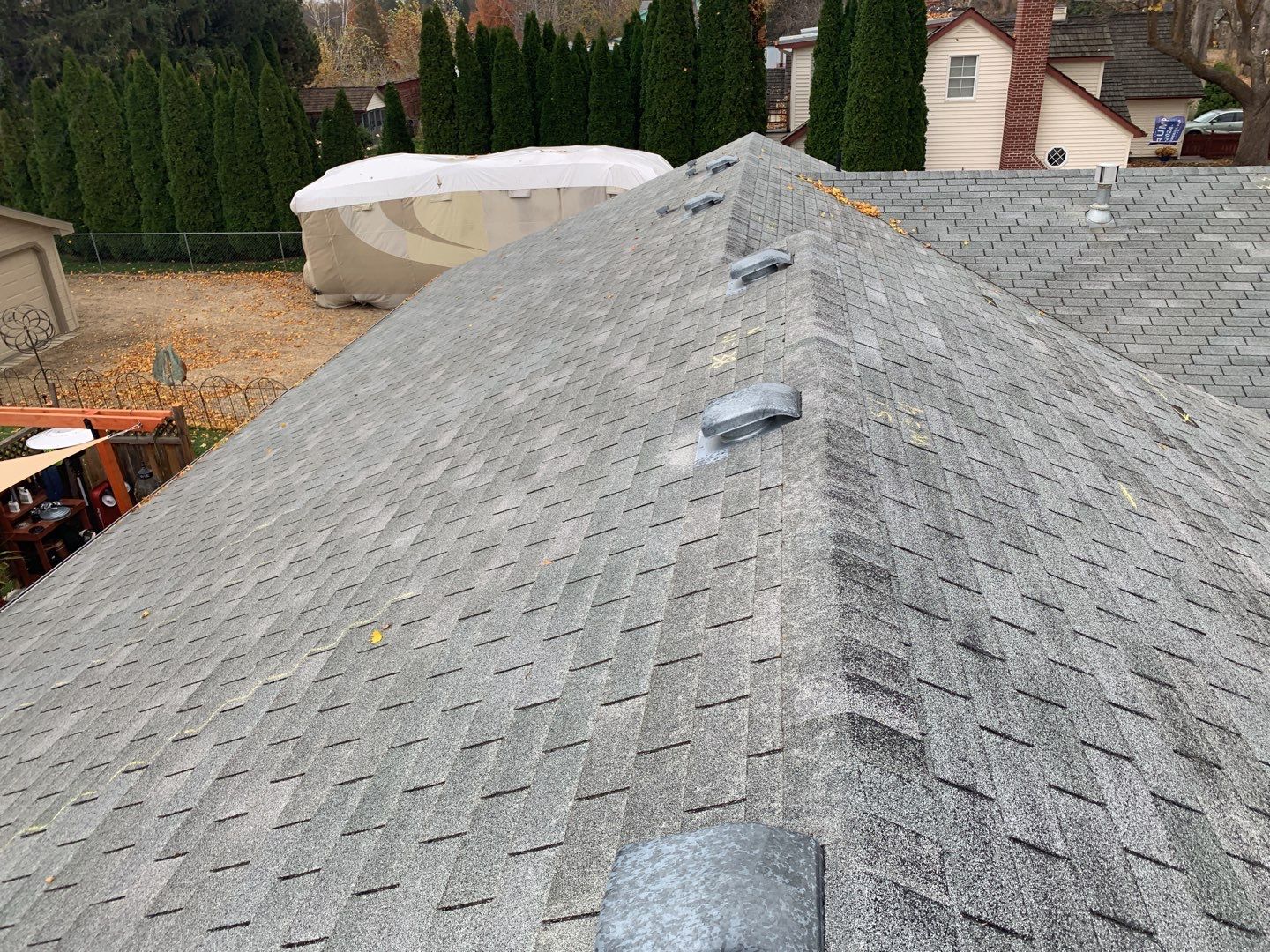 Star Idaho Single level roofing replacement using Duration Brownwood by ID Roofing LLC