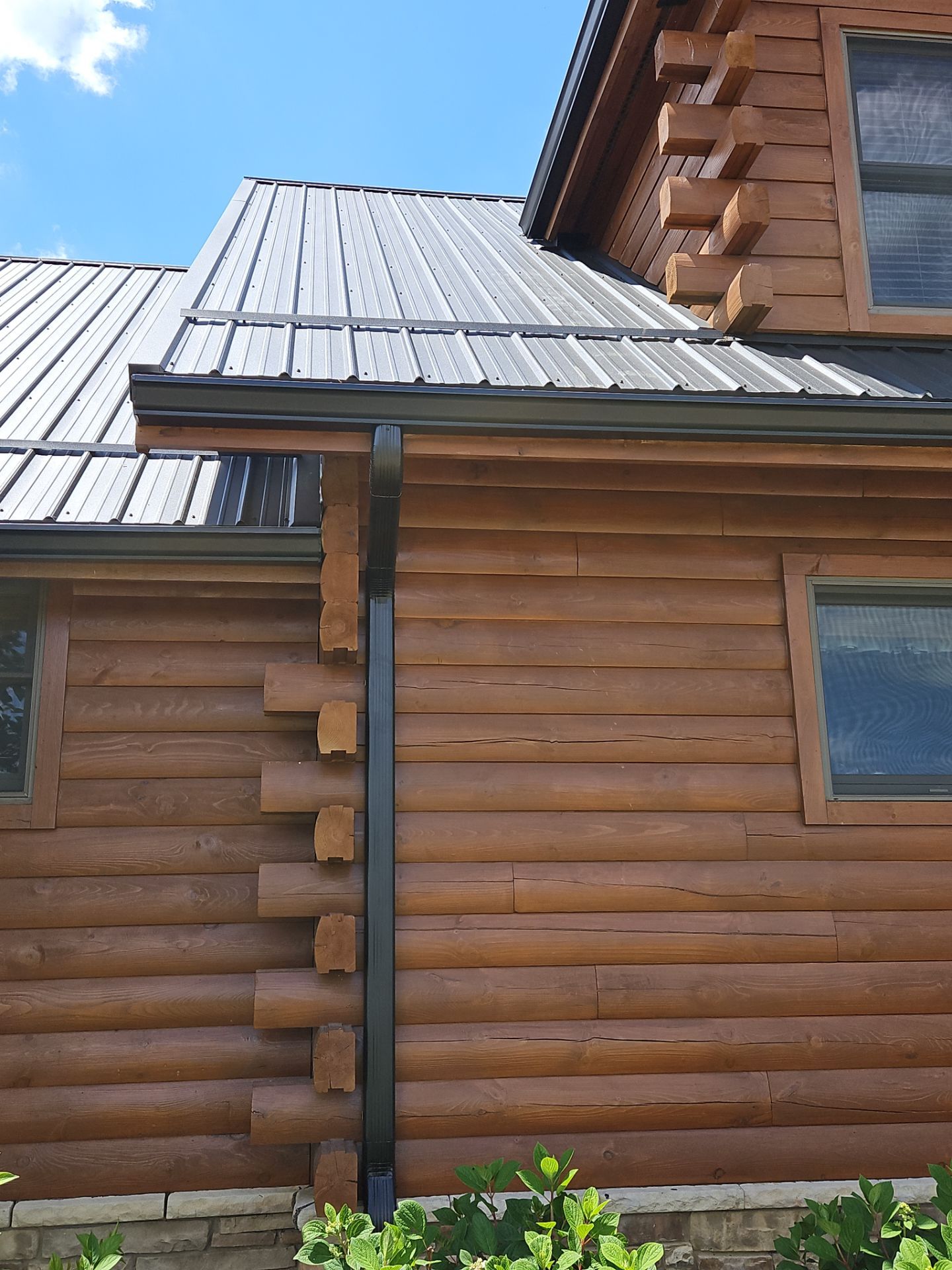 Residential Roofing Installation using Performance Panel Metal - Frost Black by RoofX 
