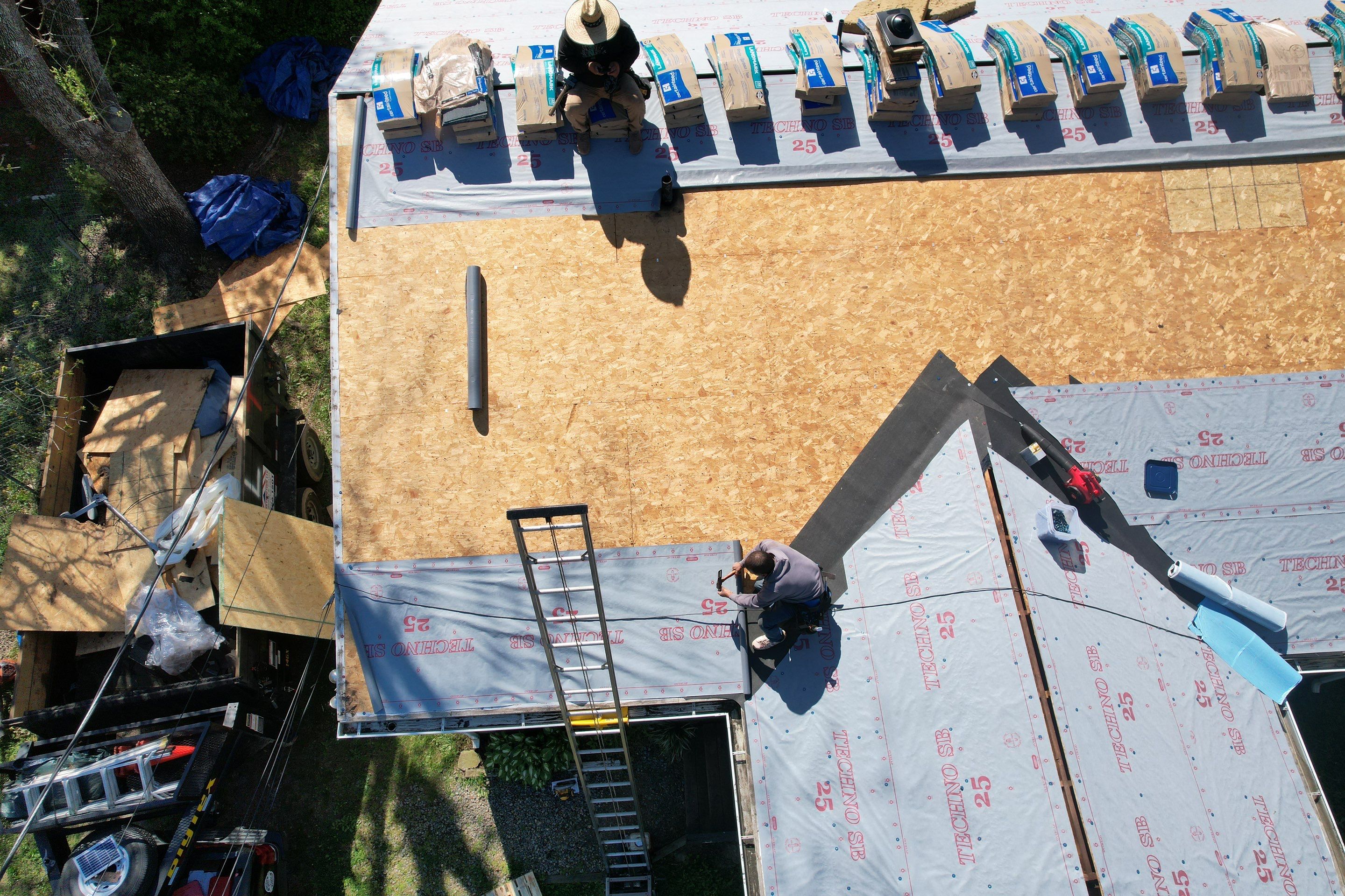 Roof installation by Best Roofing Now LLC