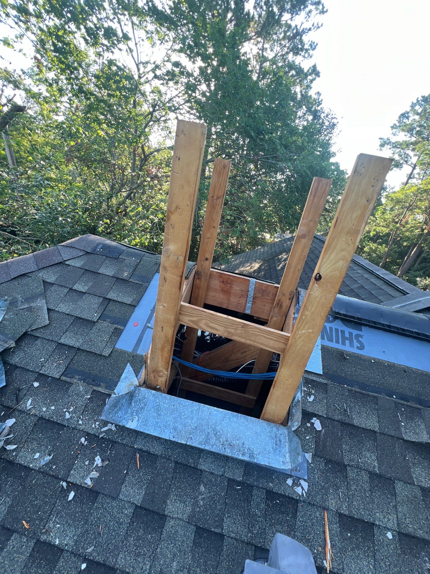 Hail Damage using Metal by Roof Repair Company