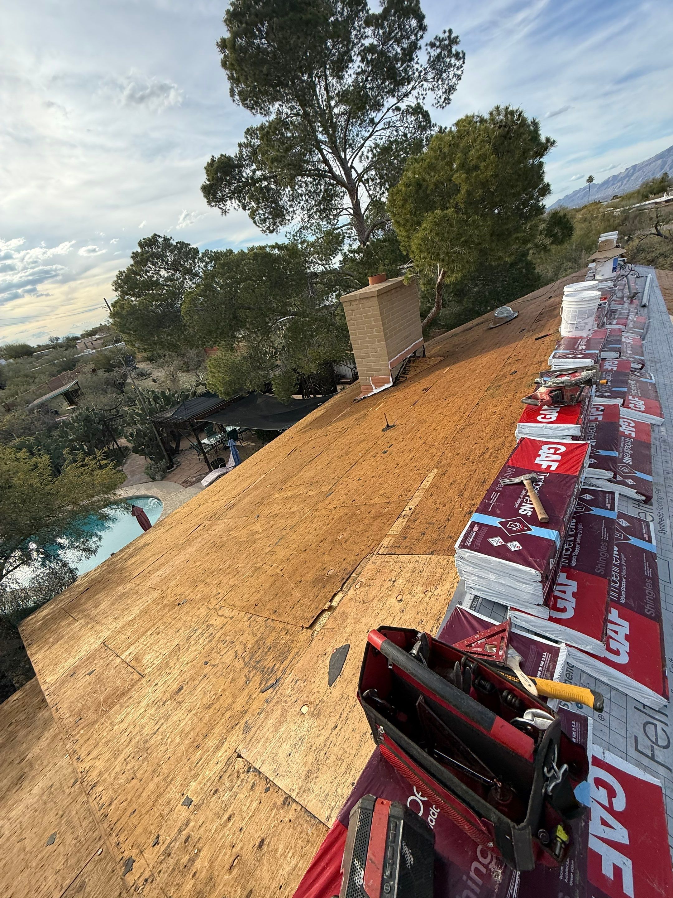 Project in Tucson by West Coast Roofing AZ