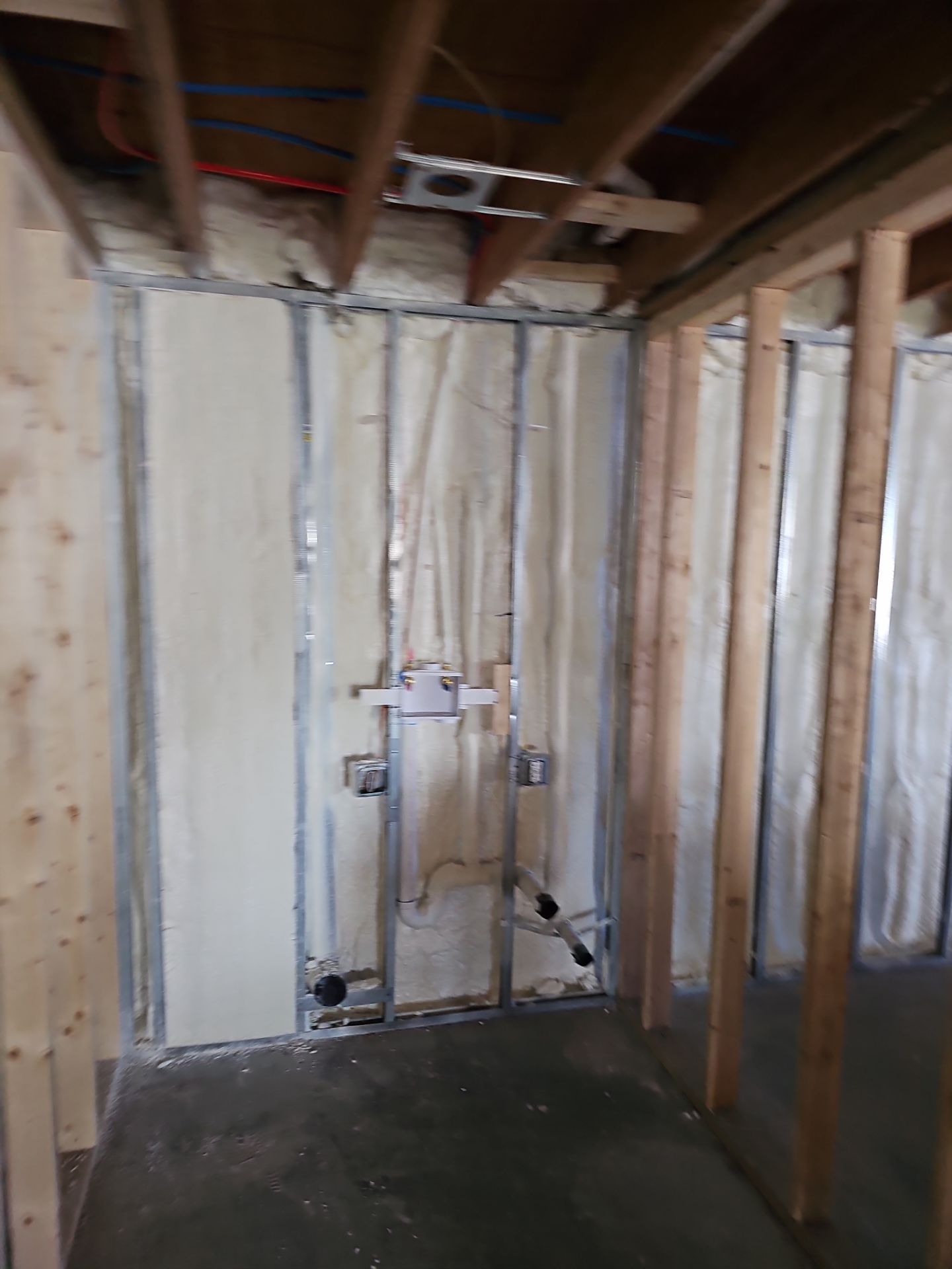 Basement Exterior Walls using Closed Cell Spray Foam by NYS Foam & Energy