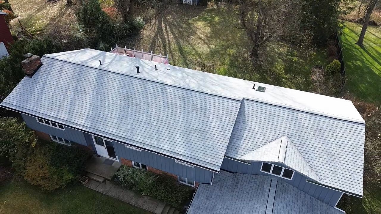 Atlas Pinnacle, Color, Oyster Shell, Drip Edge, Color, White by Eagle Eye Roofing