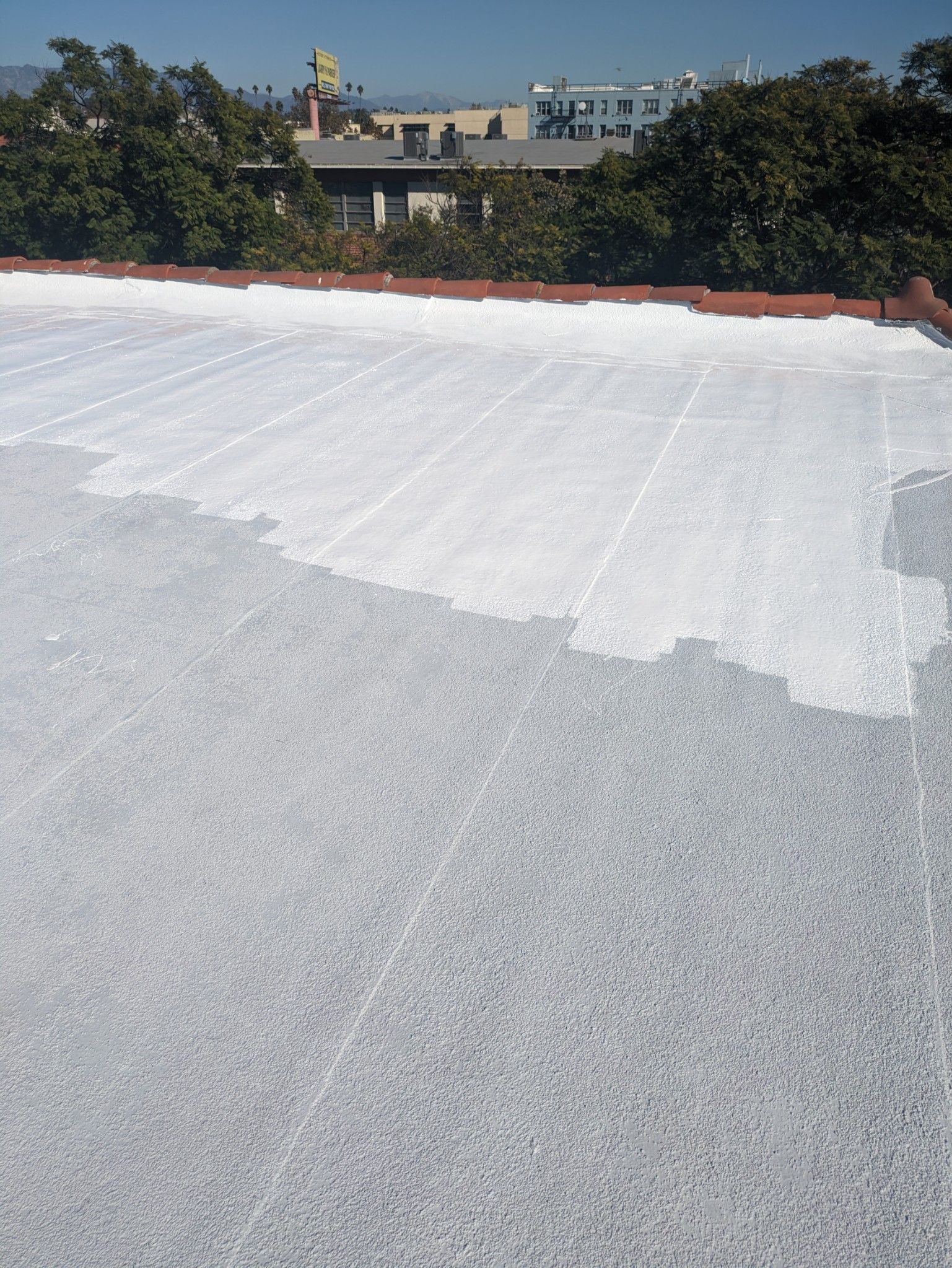 Commercial Silicone Roof System using American Standard Silicone System by Hull Brothers Roofing