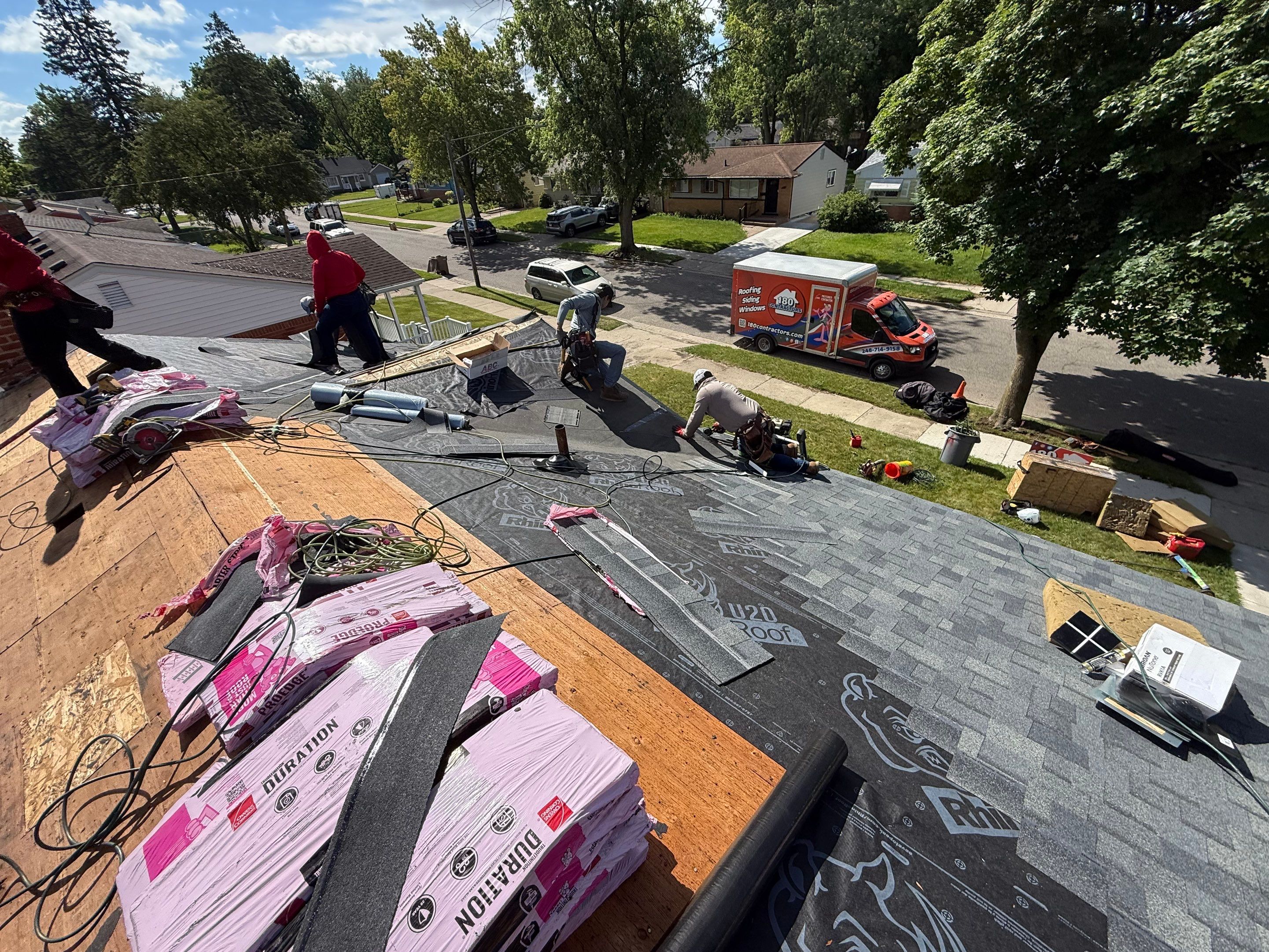 Roof Replacement using Owens Corning Tru Definitions by 180 Contractors