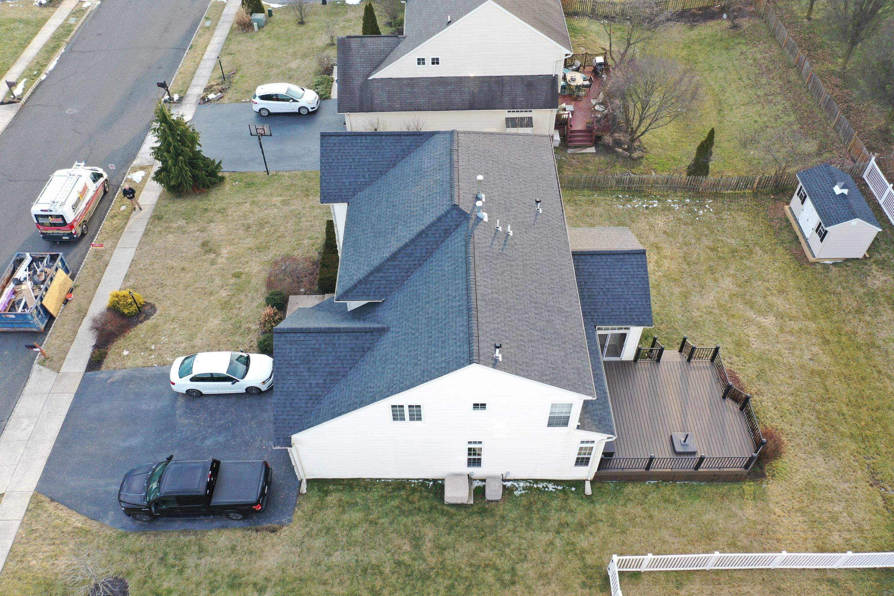 Roofing Installation using CertainTeed Landmark - Moire Black by Storm Guard of Ches-Mont PA