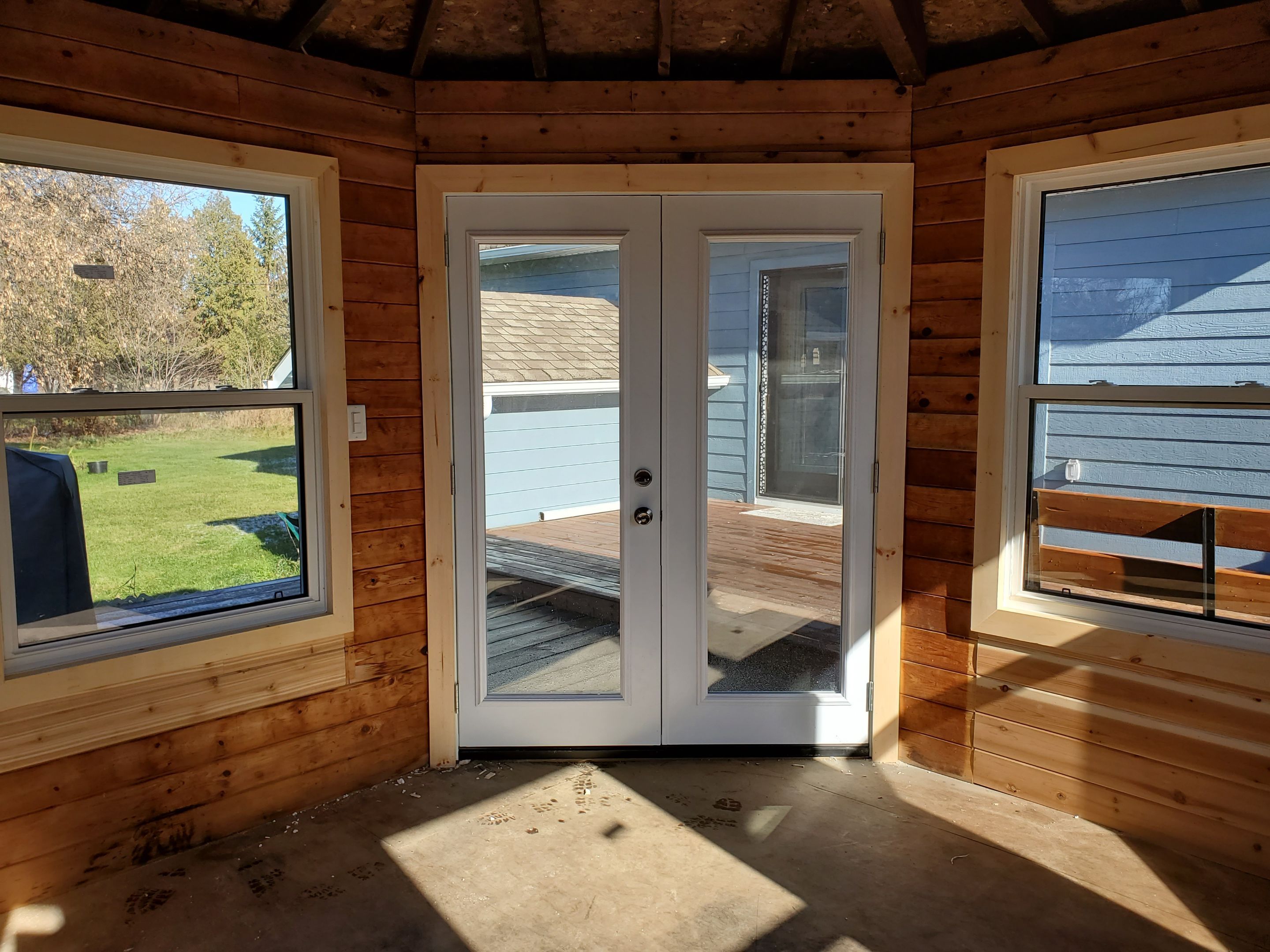 Gazebo Repairs - Fire Damage by Impact Construction Sudbury