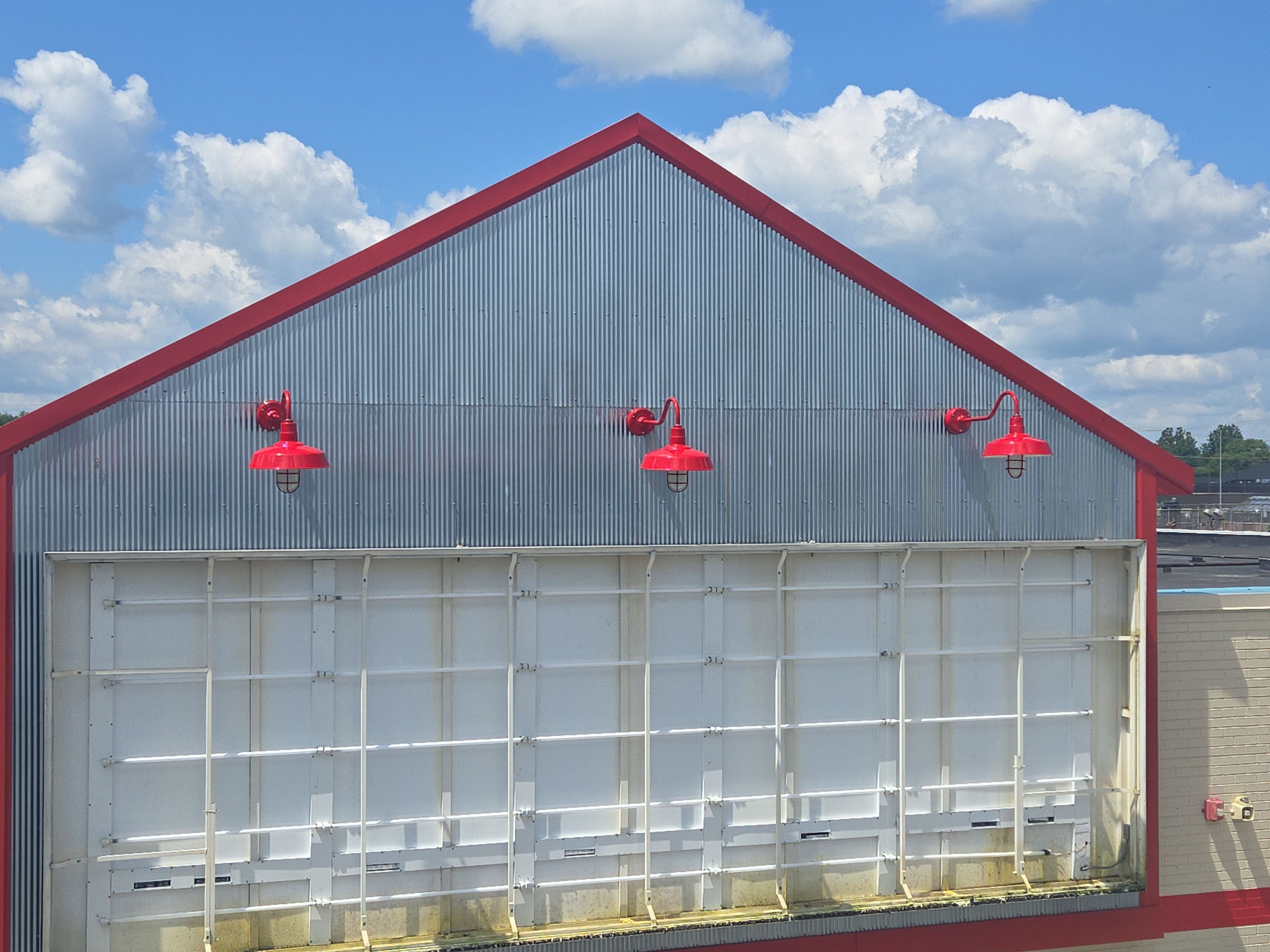 Commercial Building Signage and Exterior Lighting Installation in Knox by Hayes Design co