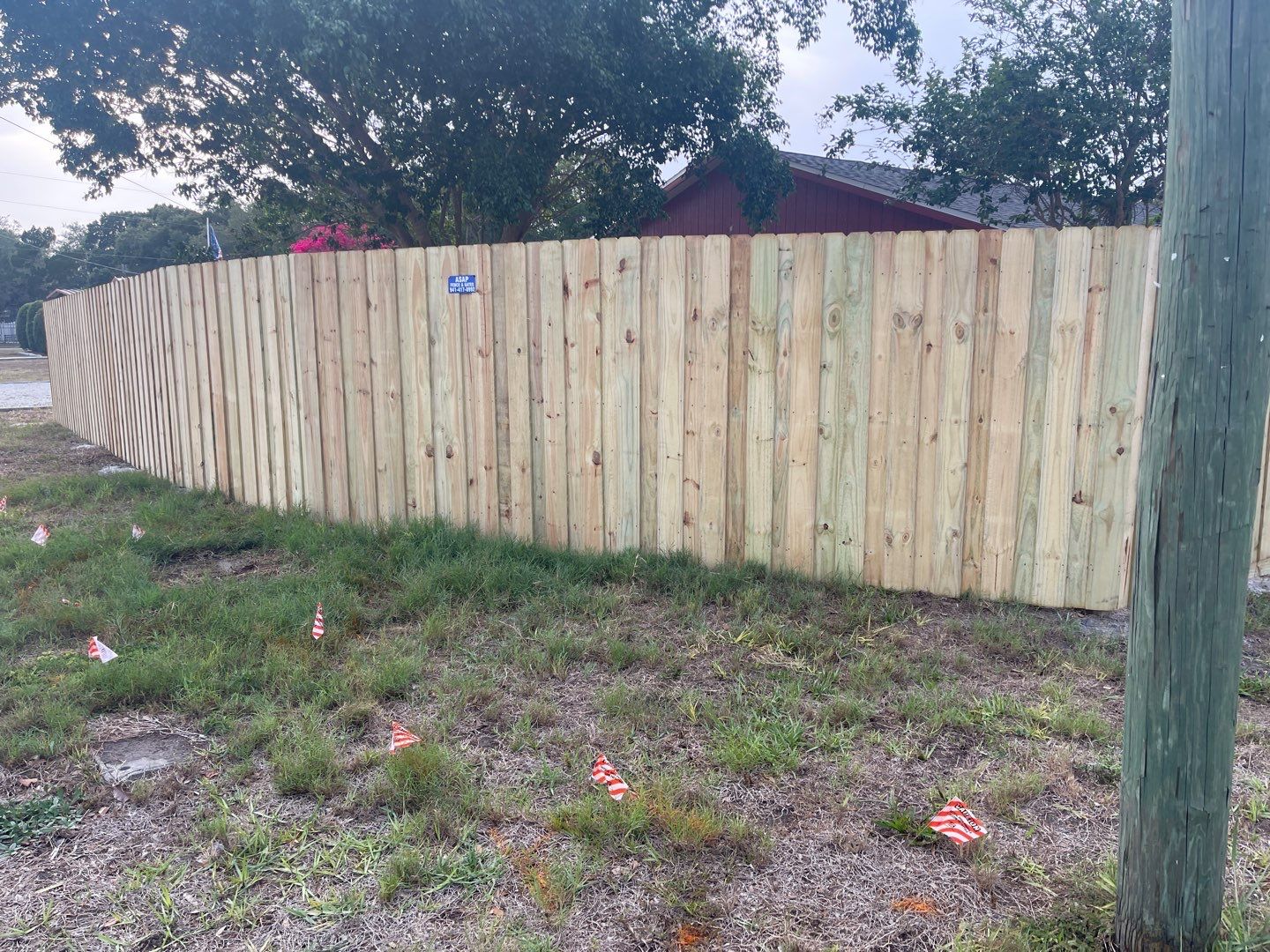 Nokomis, FL 6ft. Treated Board on Board Wood Fence  by Asap fence and gates, LLC