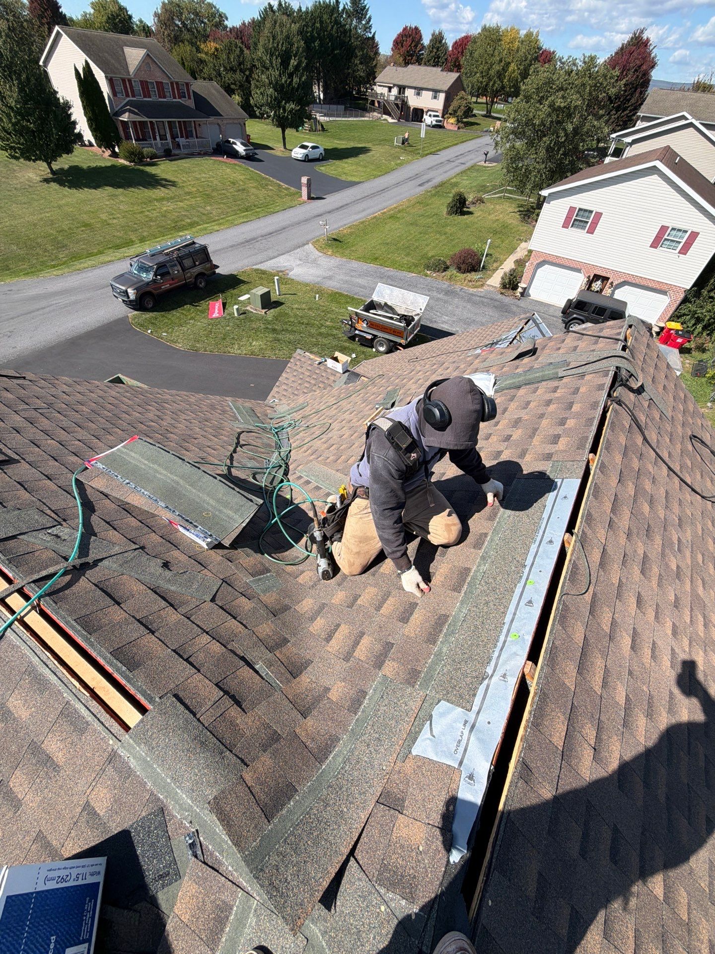 Residential Roof Installation Featuring GAF Timberline HD Shingles in Chambersburg by Teflon Roofing