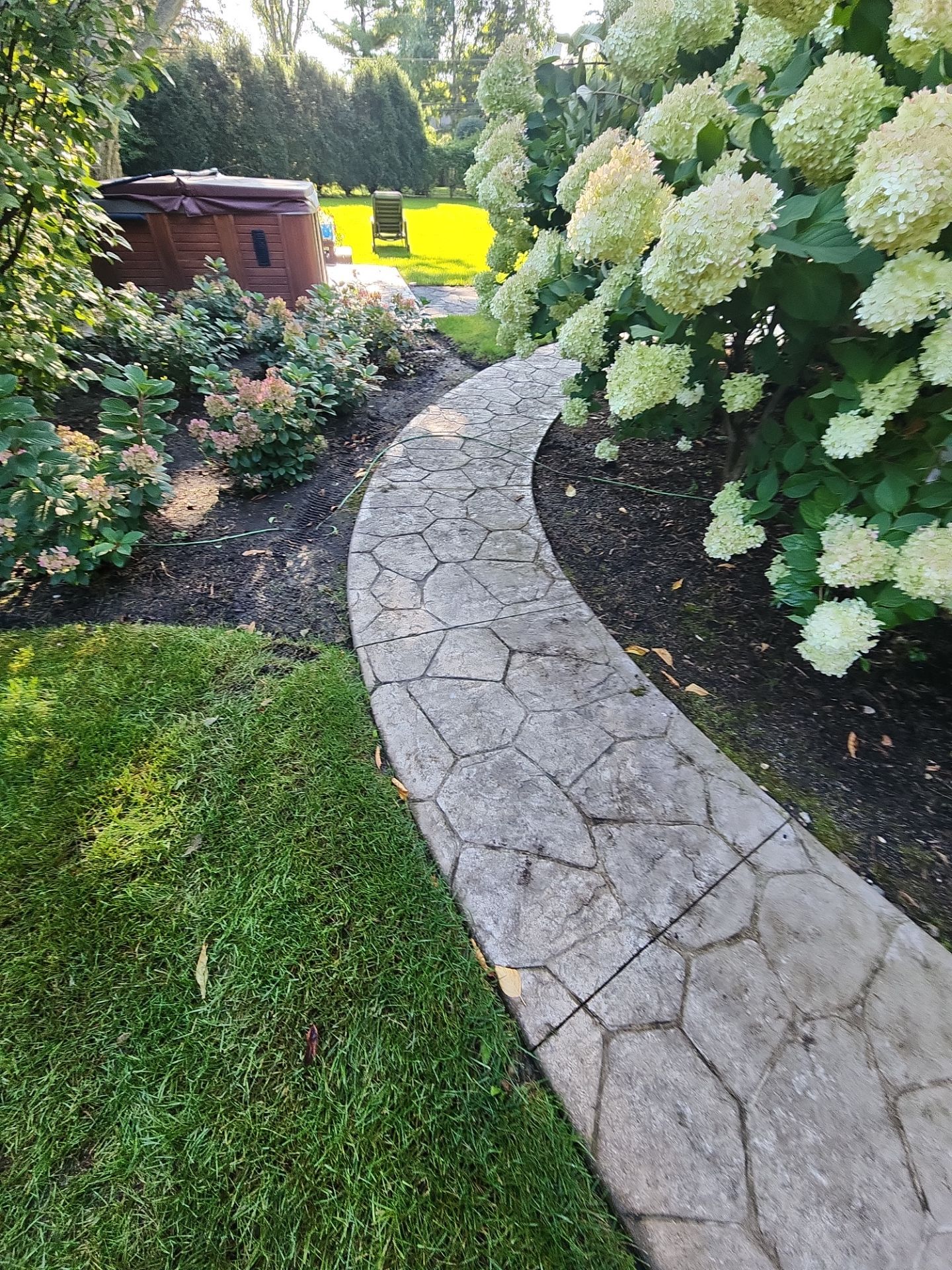 Stamped Concrete Surface Cleaning by Northern Power Washing LLC.
