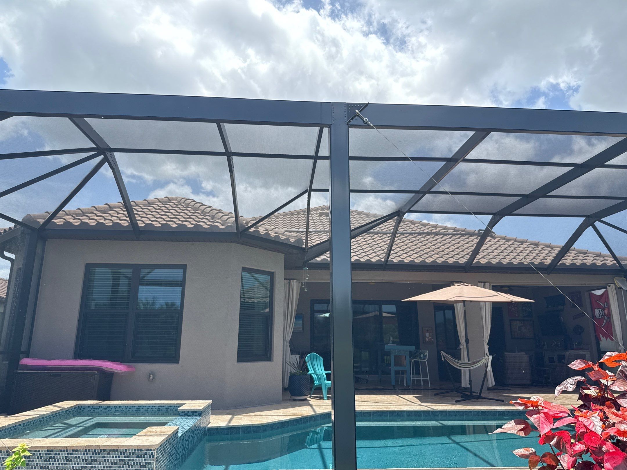 Neighboring Tile Roof Cleaning with Gutter Runoff Control – Palmetto, FL by Sunshine AquaWash