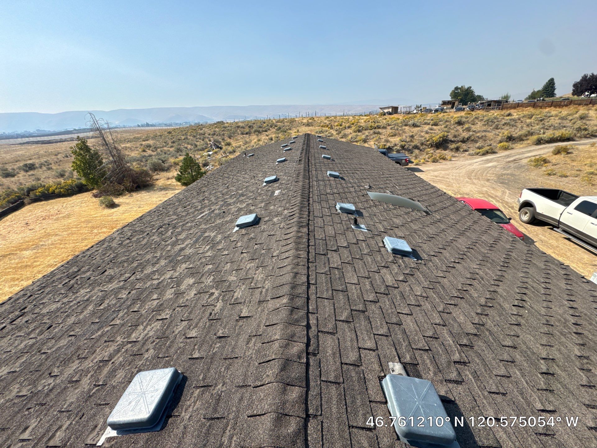 Residential Roof Replacement Featuring CertainTeed Landmark Shingles in Selah by Alpine Roofing