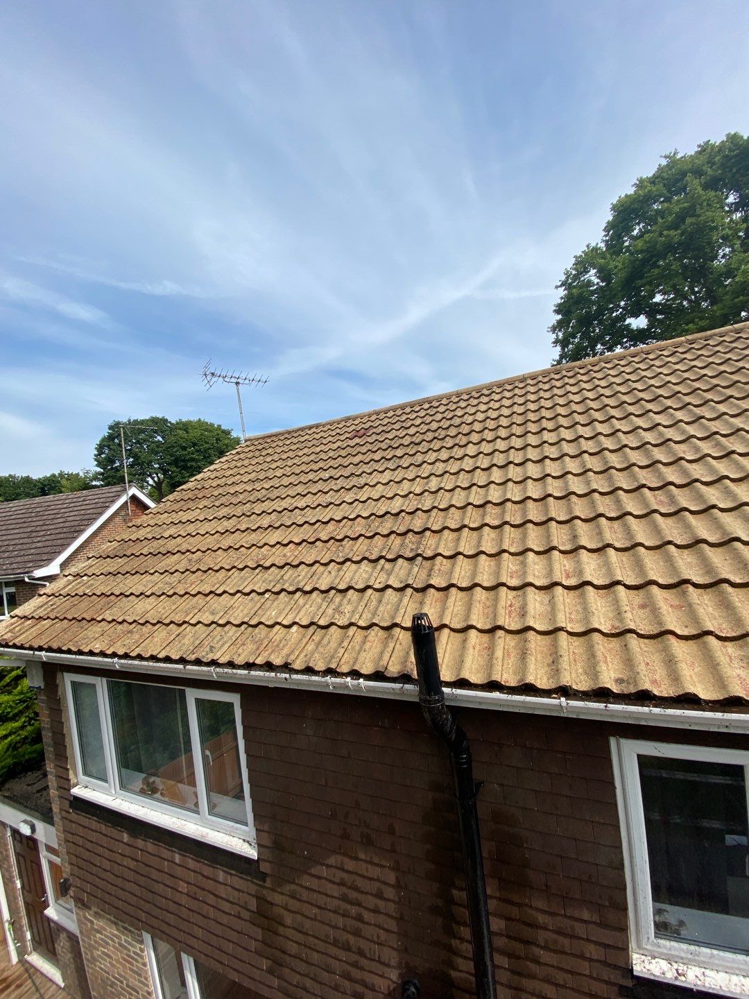 Exterior Clean - Roof - Patio - Driveway using Honda 15lpm Low Pressure Washing Machine by Ges Exterior Cleaning ltd