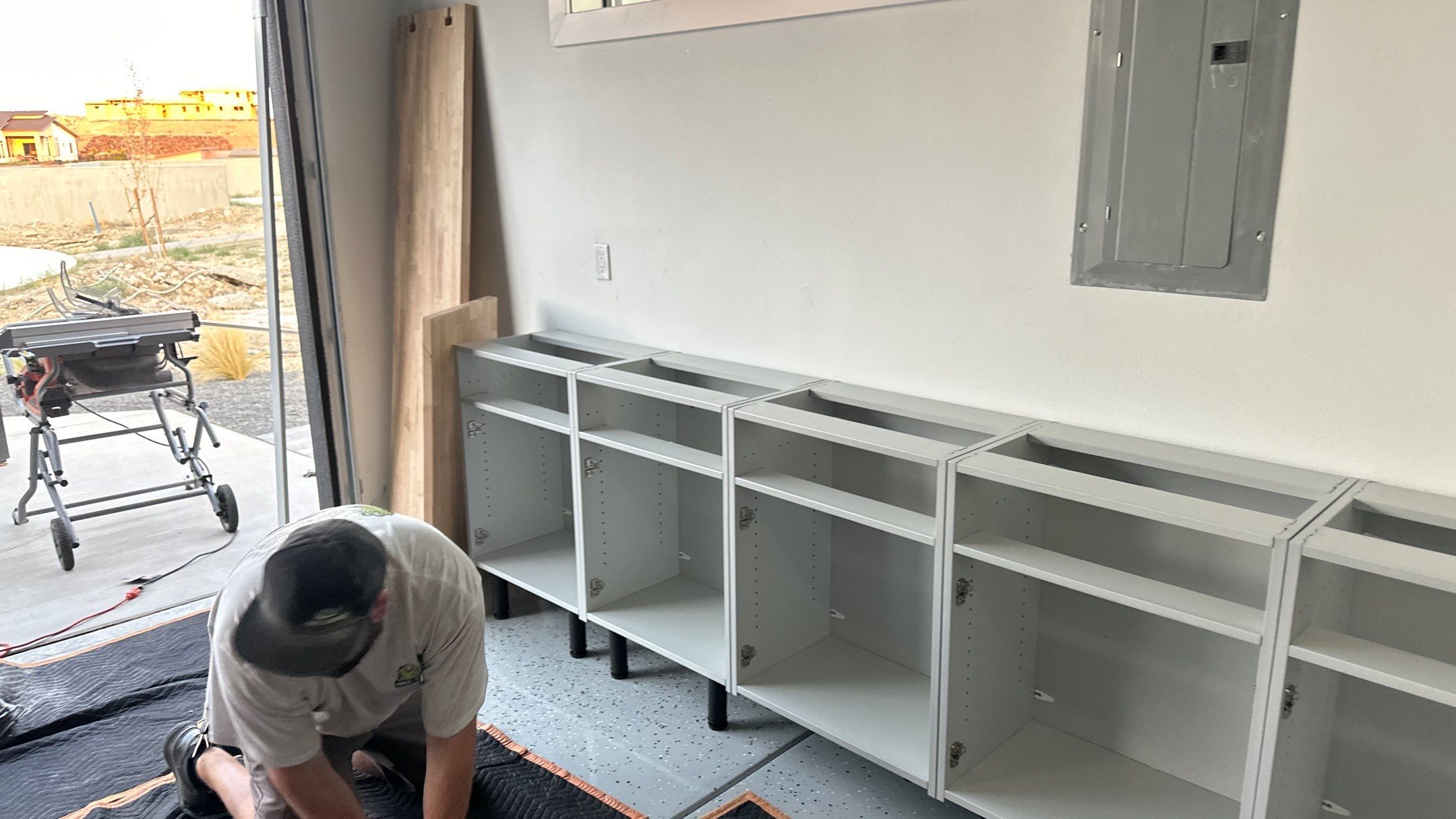 Cabinet Installation using Platinum by Croc Coatings, LLC