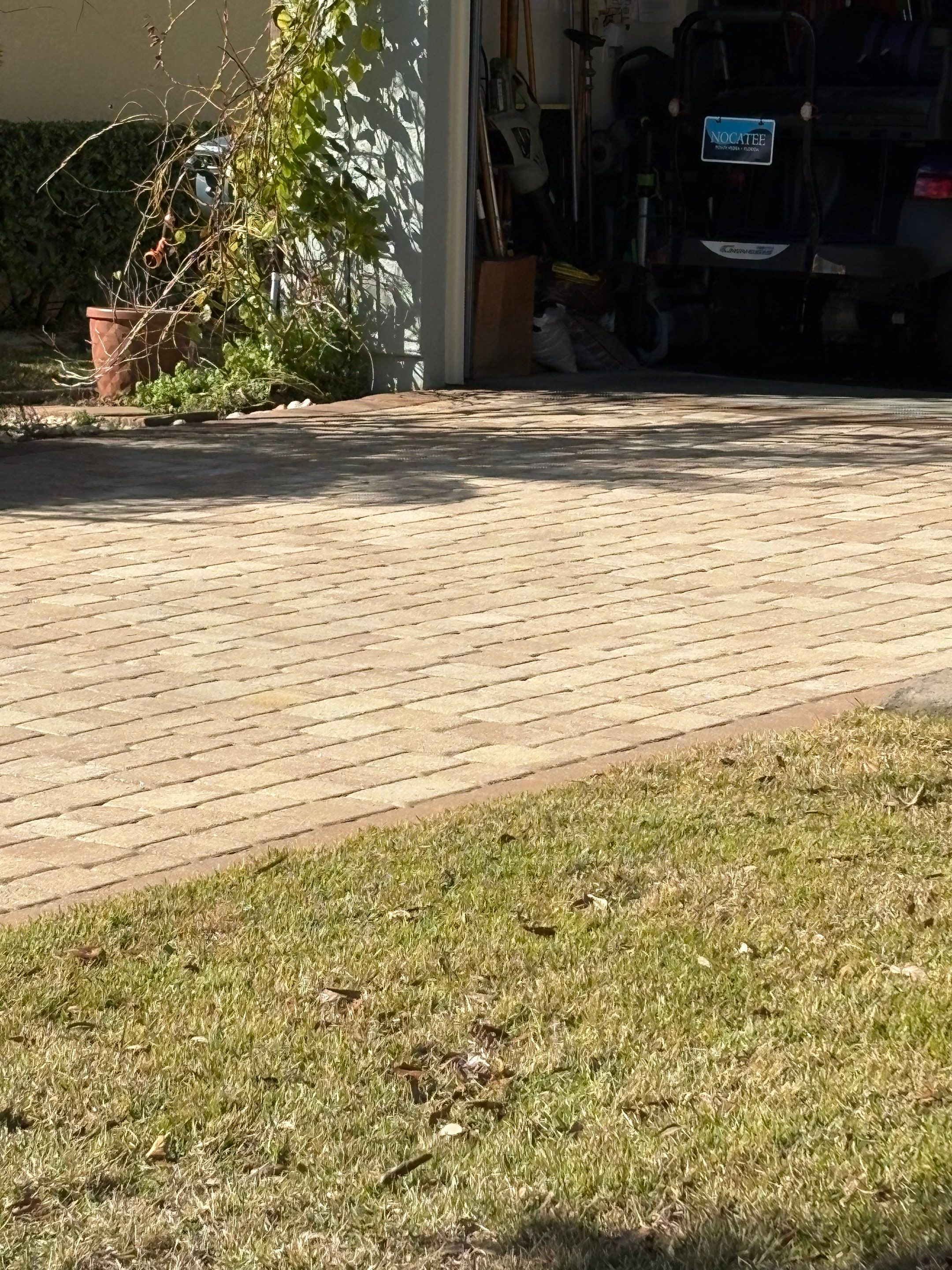 Paver Driveway using TopSeal and PloySand by DuraSeal
