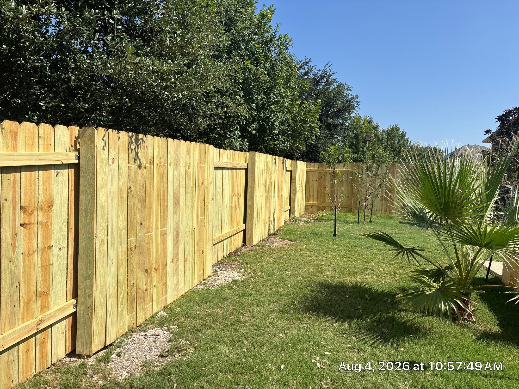 Residential Wood Fence in Austin by RoofsOnly.com
