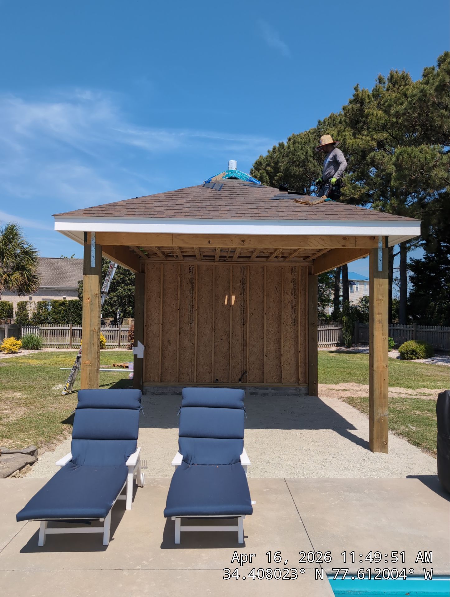 Gazebo Roof Replacement in Hampstead, NC by RGR Construction and Roofing, LLC