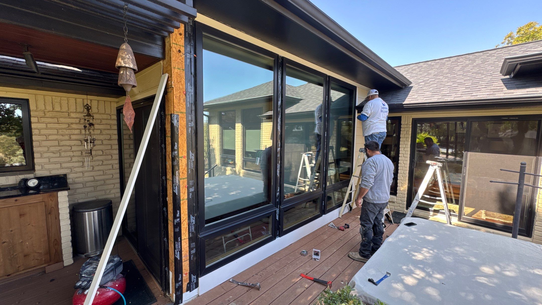 Exterior Repair using AZEK PVC Trimboards by Harvey Roofing & Construction
