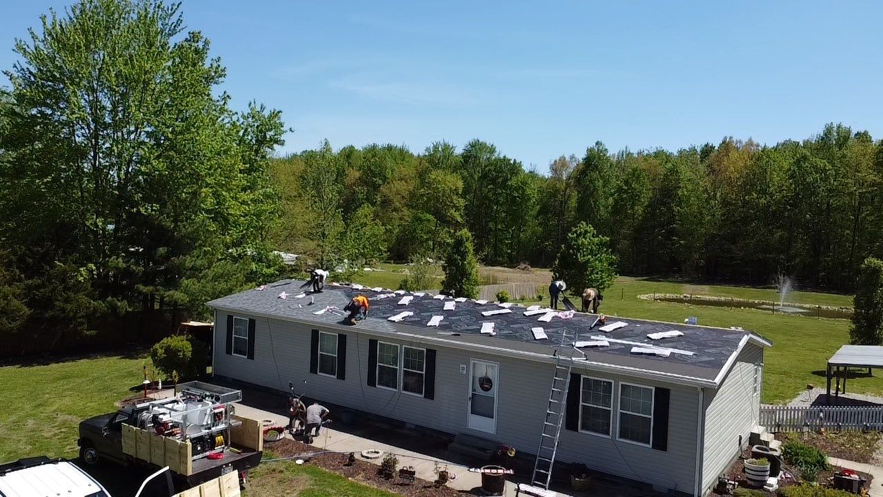 Residential Roofing Installation using Owens Corning Estate Gray Duration by Storm Contracting 