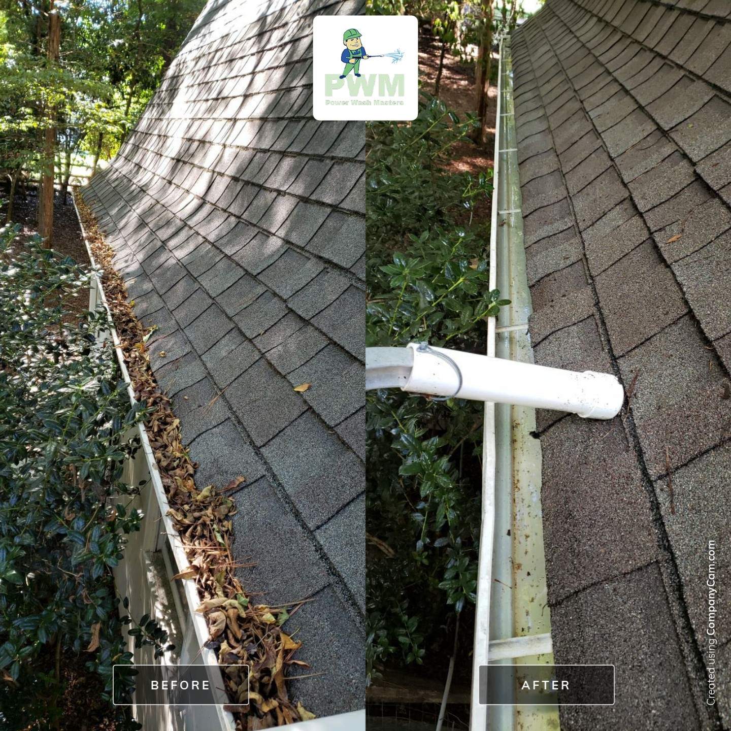Gutter Guard Instalation using Easy-on gutter guard by Gutter Glove by Power Wash Masters LLC